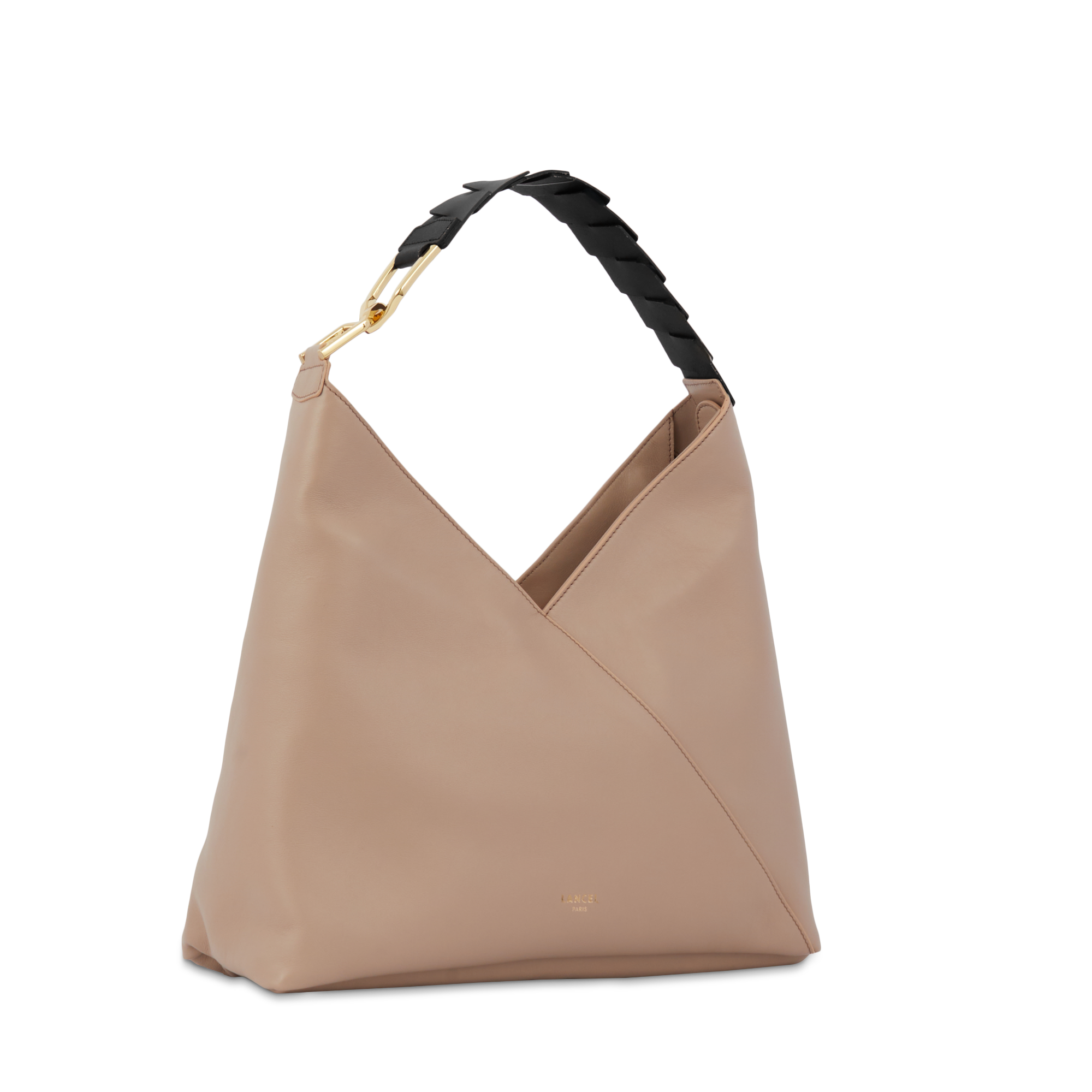 Hobo tas Pagode van Lancel in graan- en gladde kalfsleer LANCEL Beige