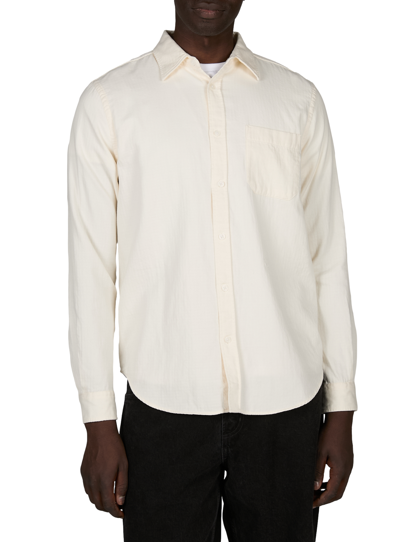 Straight classic collar shirt in cotton CLOSED Beige