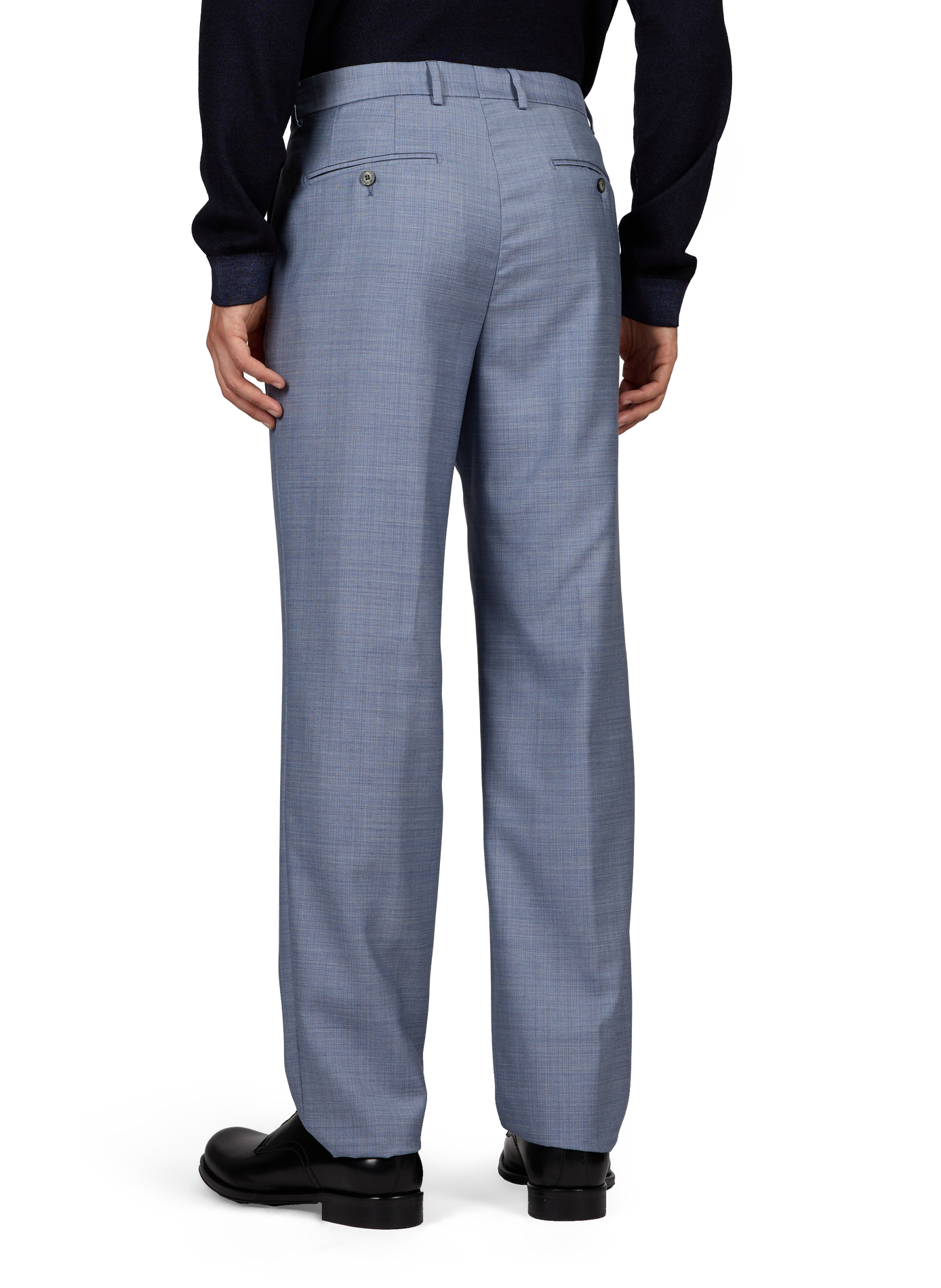 Two-piece virgin wool tweed suit EMPORIO ARMANI Blue