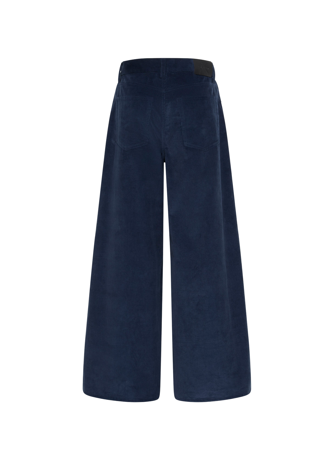 Pantalon côtelé velours en coton CALVIN KLEIN Bleu