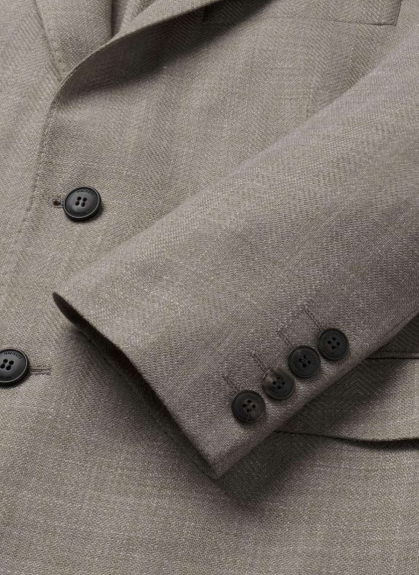 Straight blazer with lapel collar HACKETT Beige