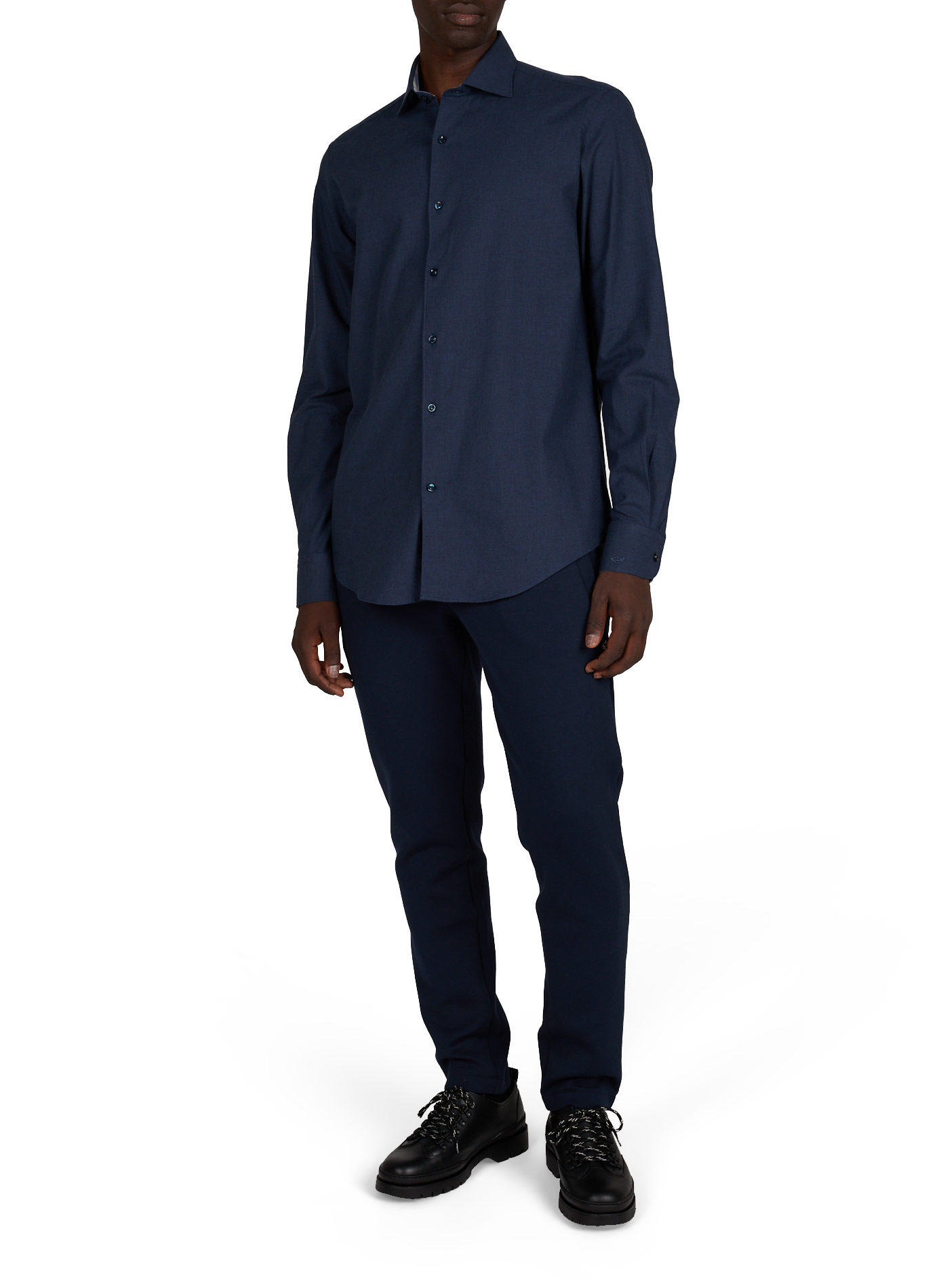 Loose-fit cotton shirt PAUL & SHARK Blue
