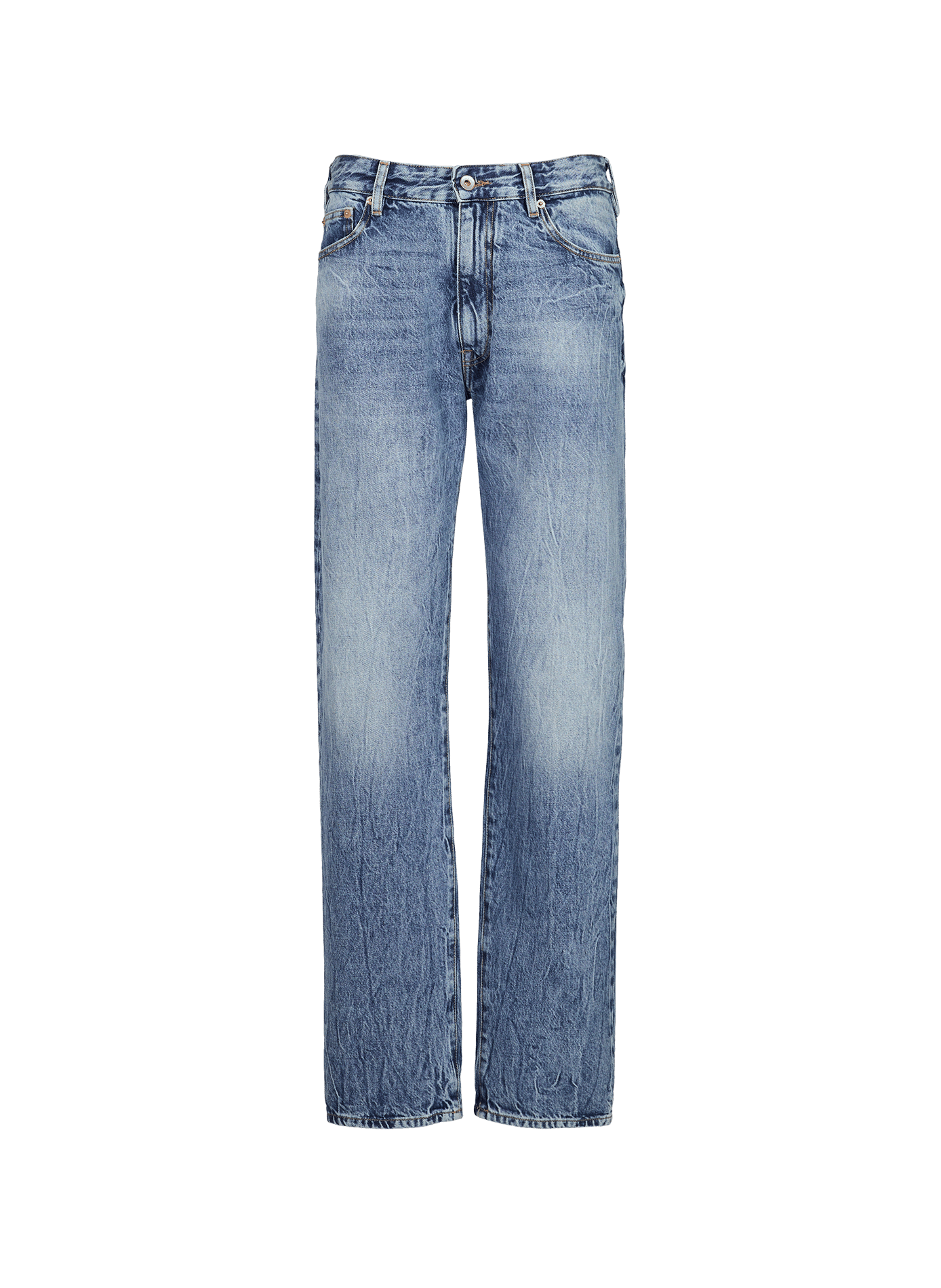 Straight-cut cotton jeans BELLEROSE Blue