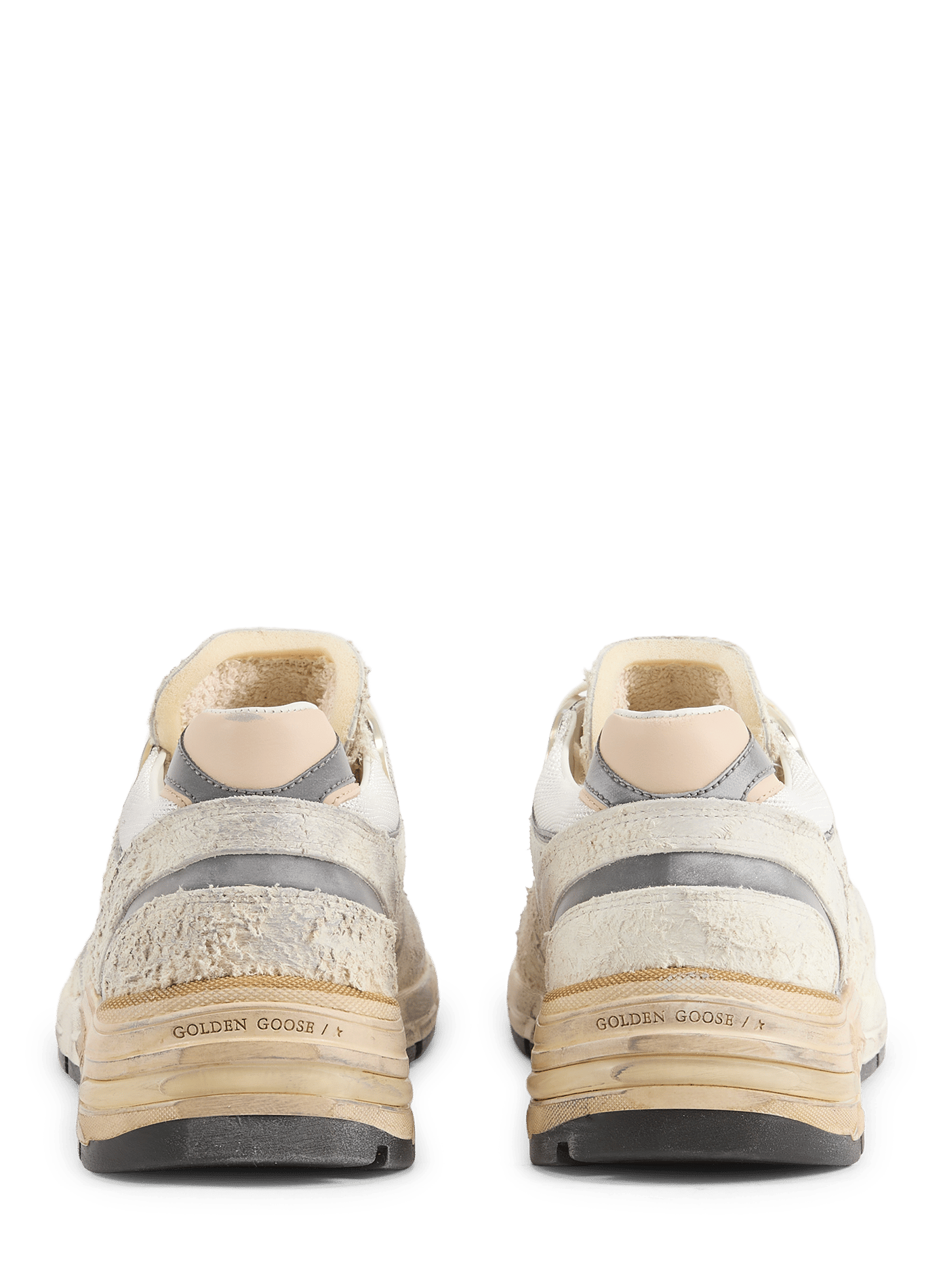 Lage sneakers RUNNING DAD NEW van gemengd leer GOLDEN GOOSE Wit