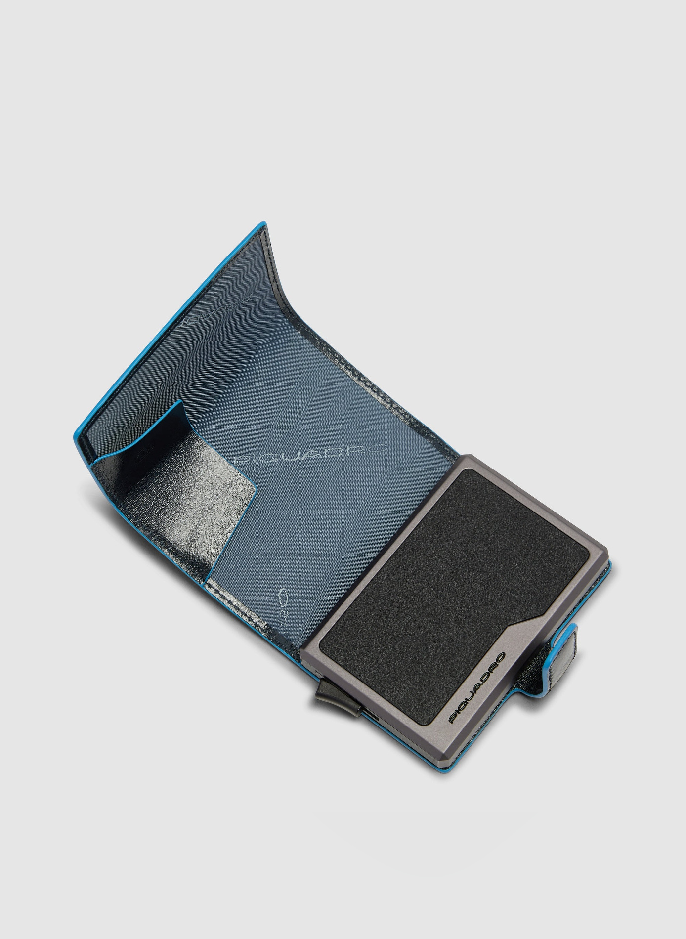 Portefeuille modulaire magsafe® PIQUADRO Bleu