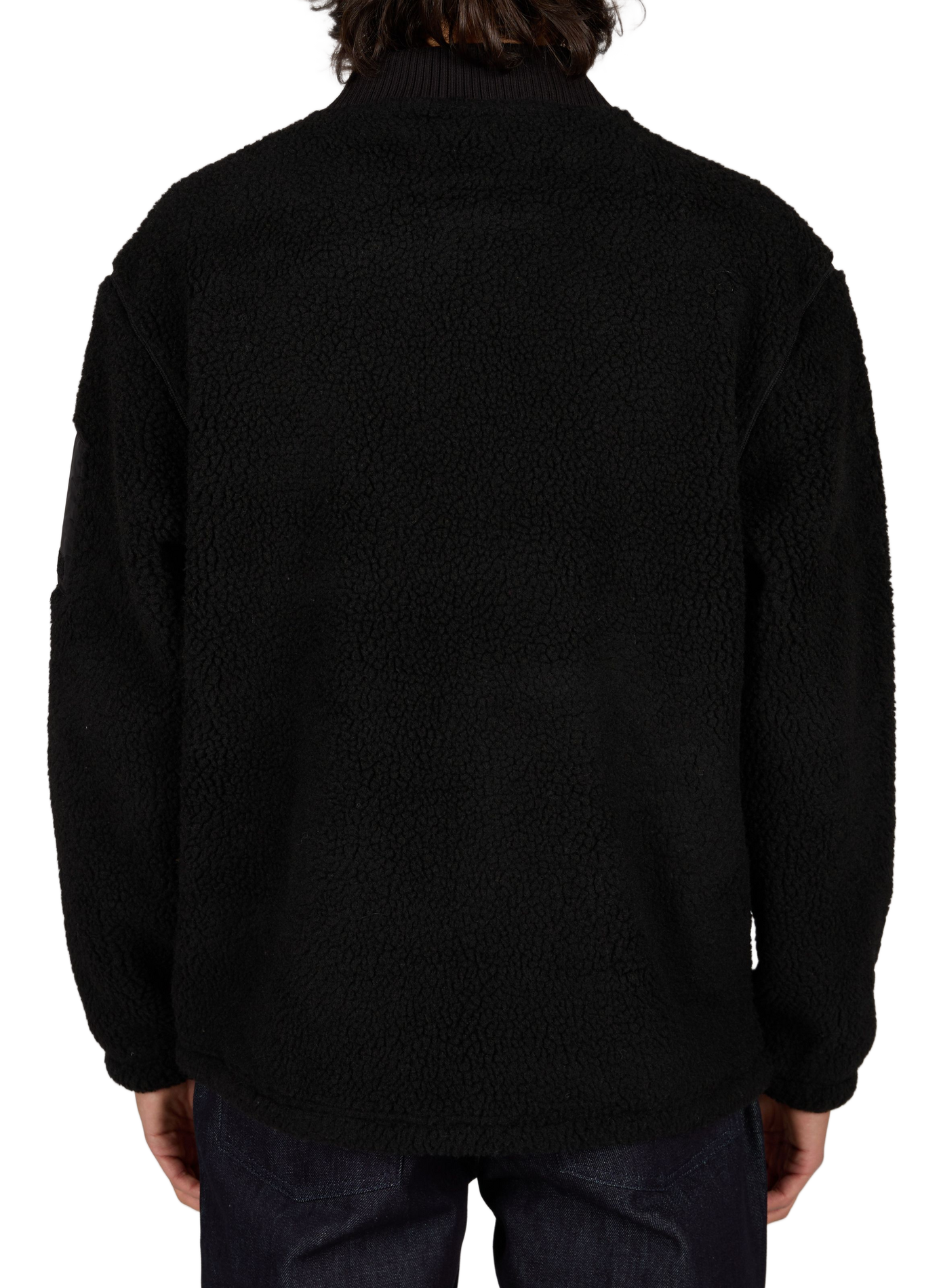 Fluffy teddy-collar gilet AIGLE Black