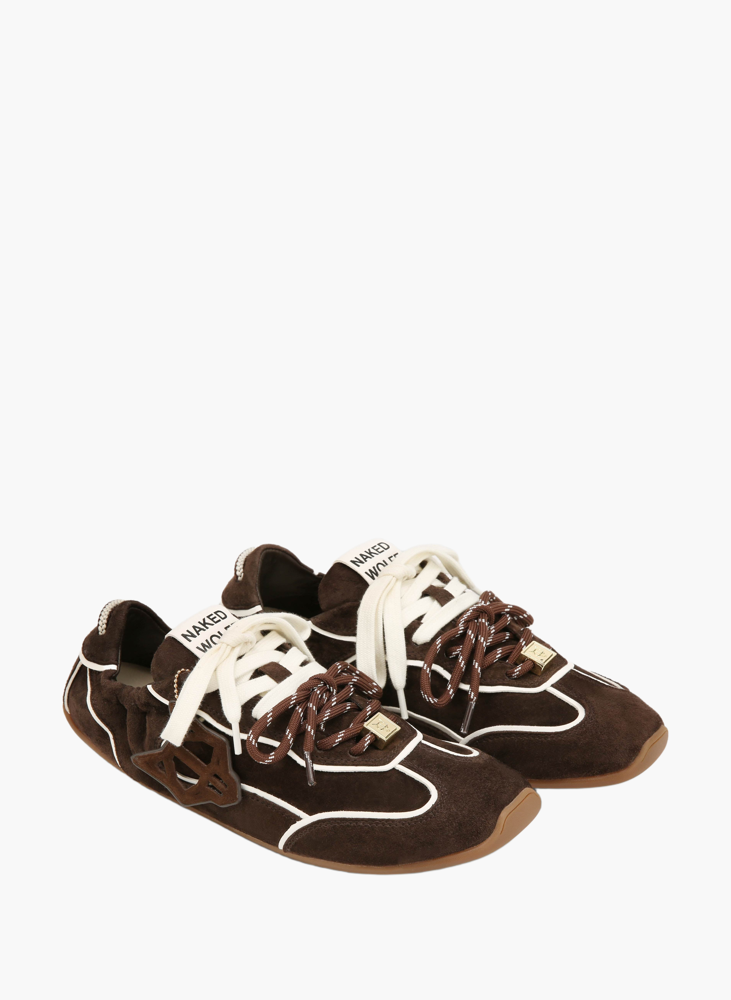 Soul-sneakers van suède NAKED WOLFE Beige