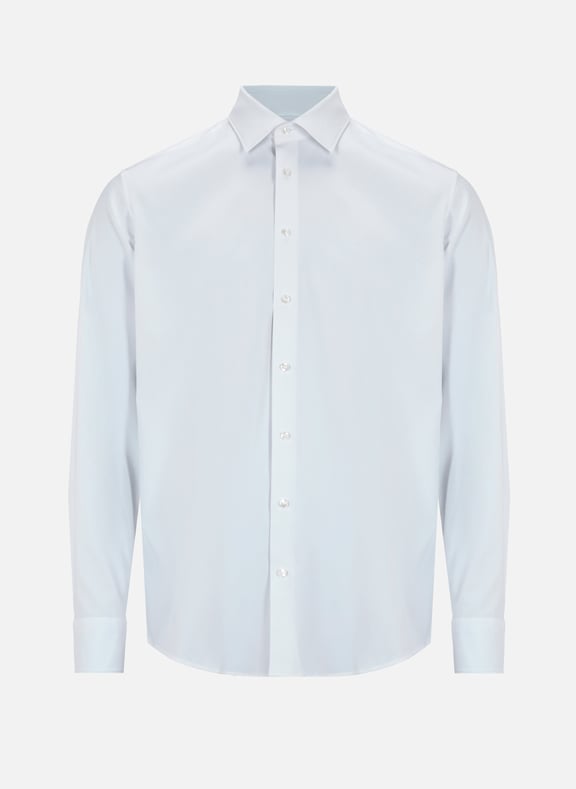 Chemise slim unie stretch Blanc by SEIDENSTICKER SEIDENSTICKER Chemise slim unie stretch Blanc