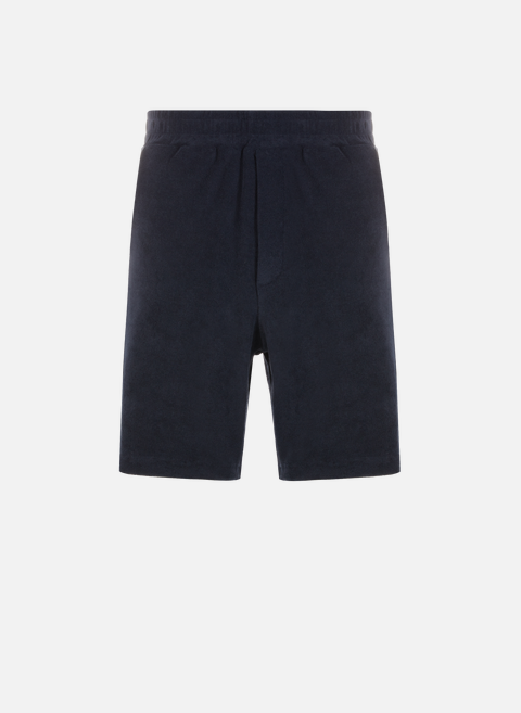 Textured cotton shorts BlueEDITIONS 102 