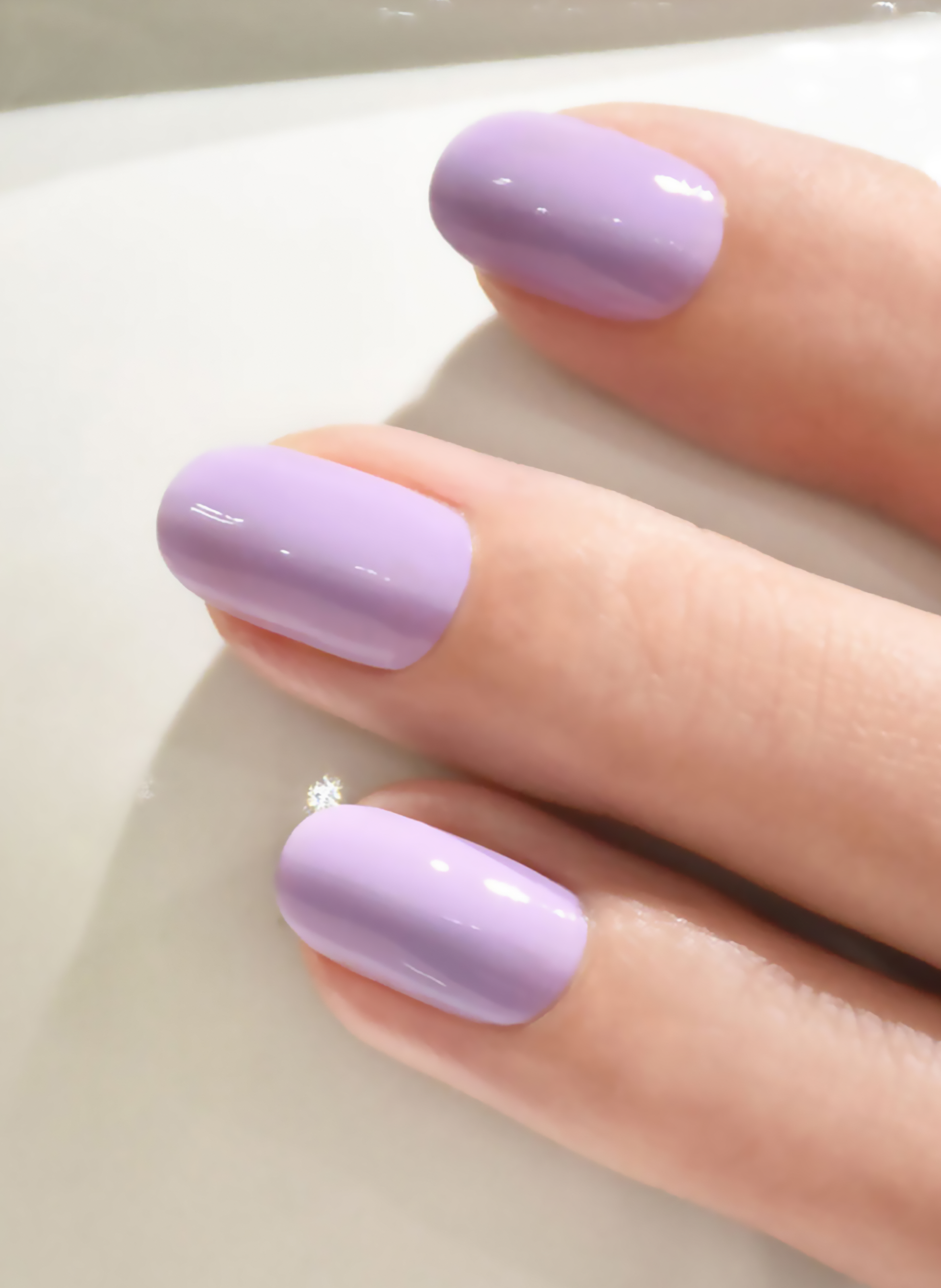 Green Flash Nail Polish MANUCURIST Lisa lilas