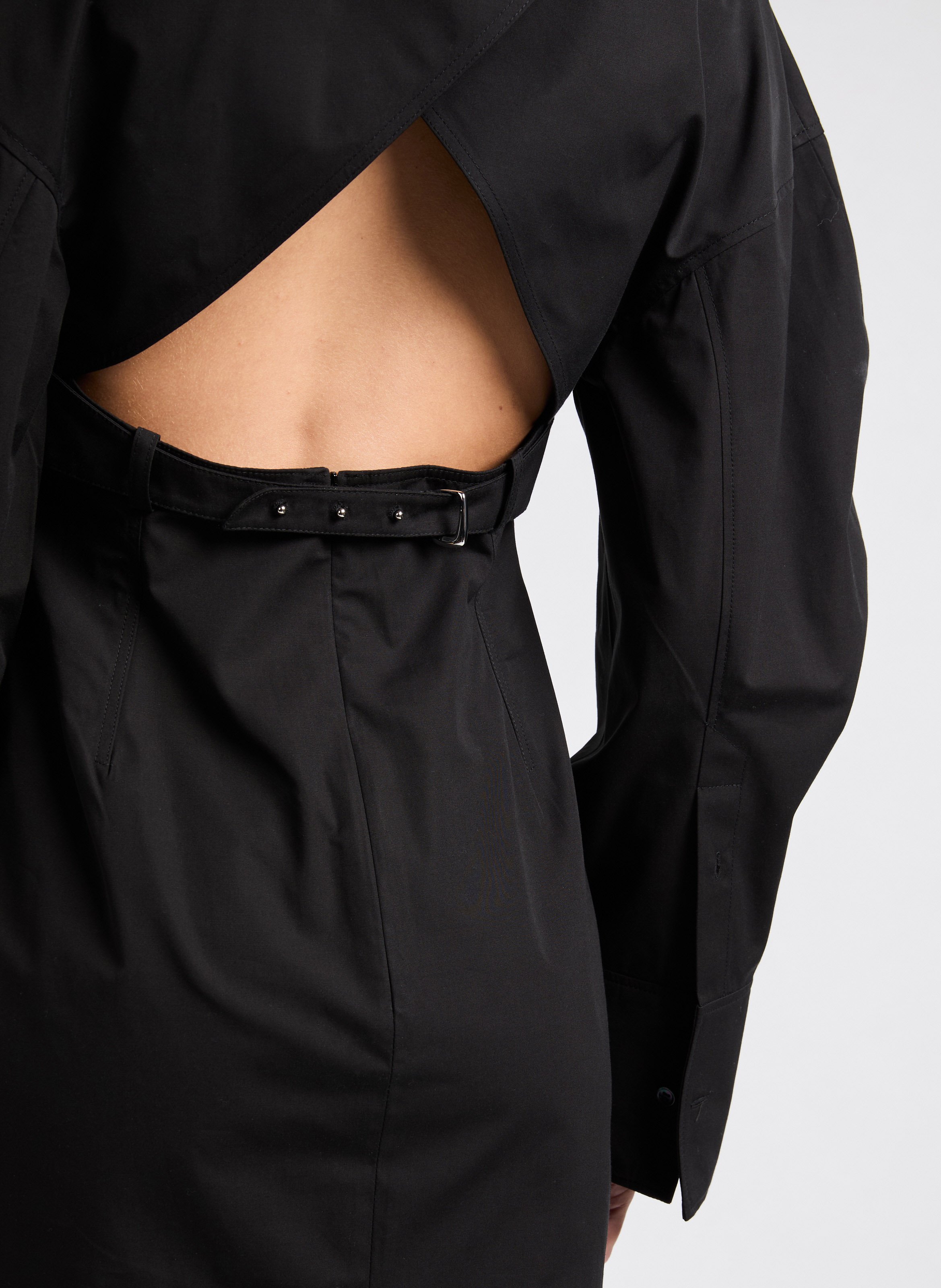 Shirt dress Coat JACQUEMUS Black