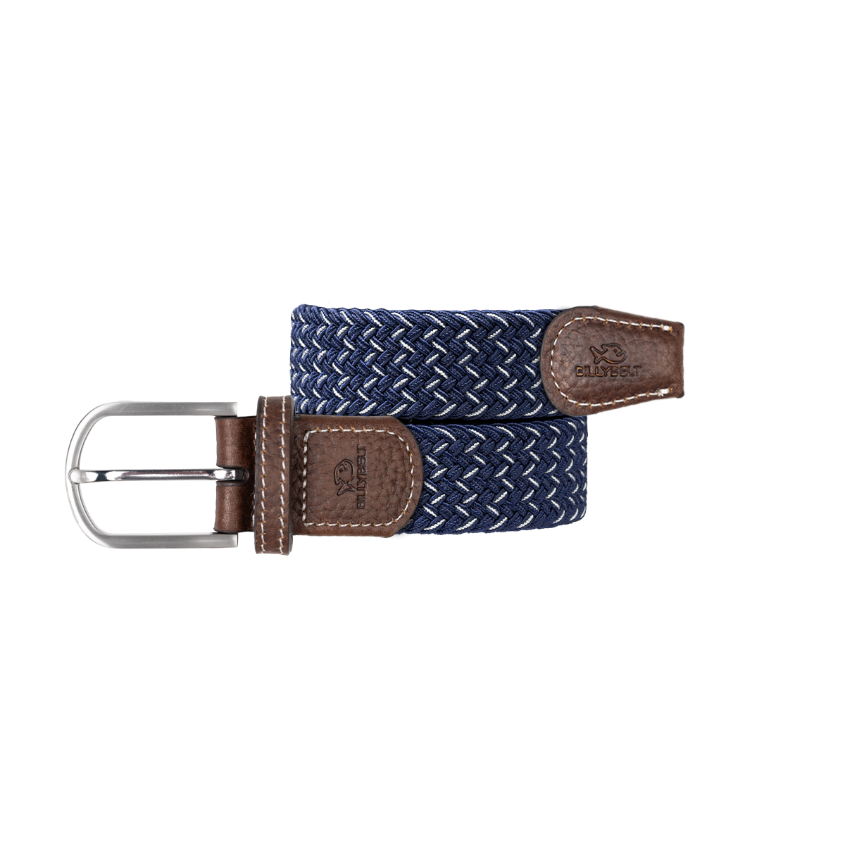 Ceinture tressée élastique multicolore BILLYBELT Bleu