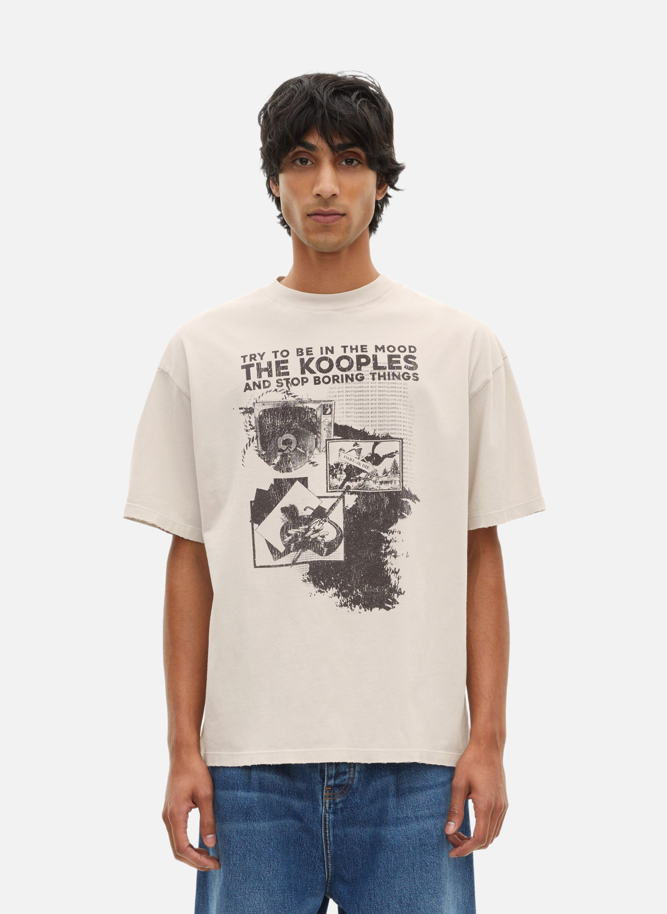 T-shirt avec sérigraphie THE KOOPLES Gris