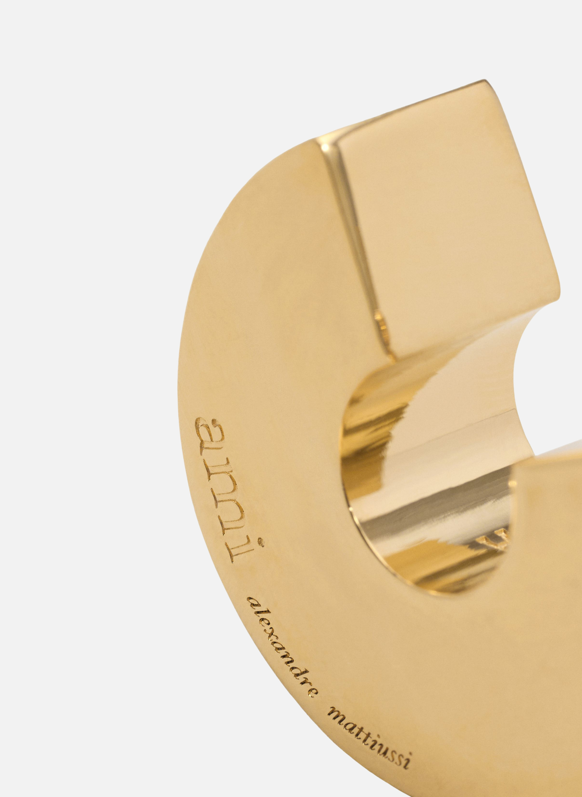 Créoles rivage unisexes AMI PARIS Noir