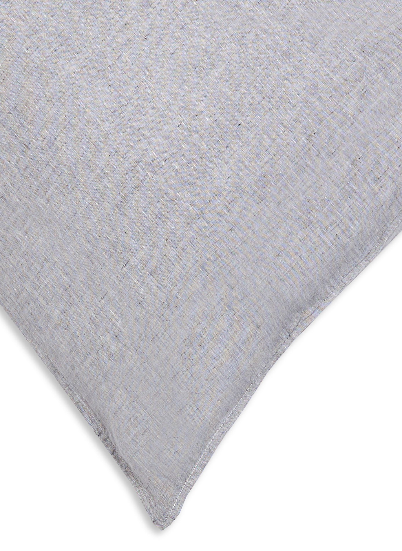 Taie d'oreiller en lin lavé AU PRINTEMPS PARIS Argent