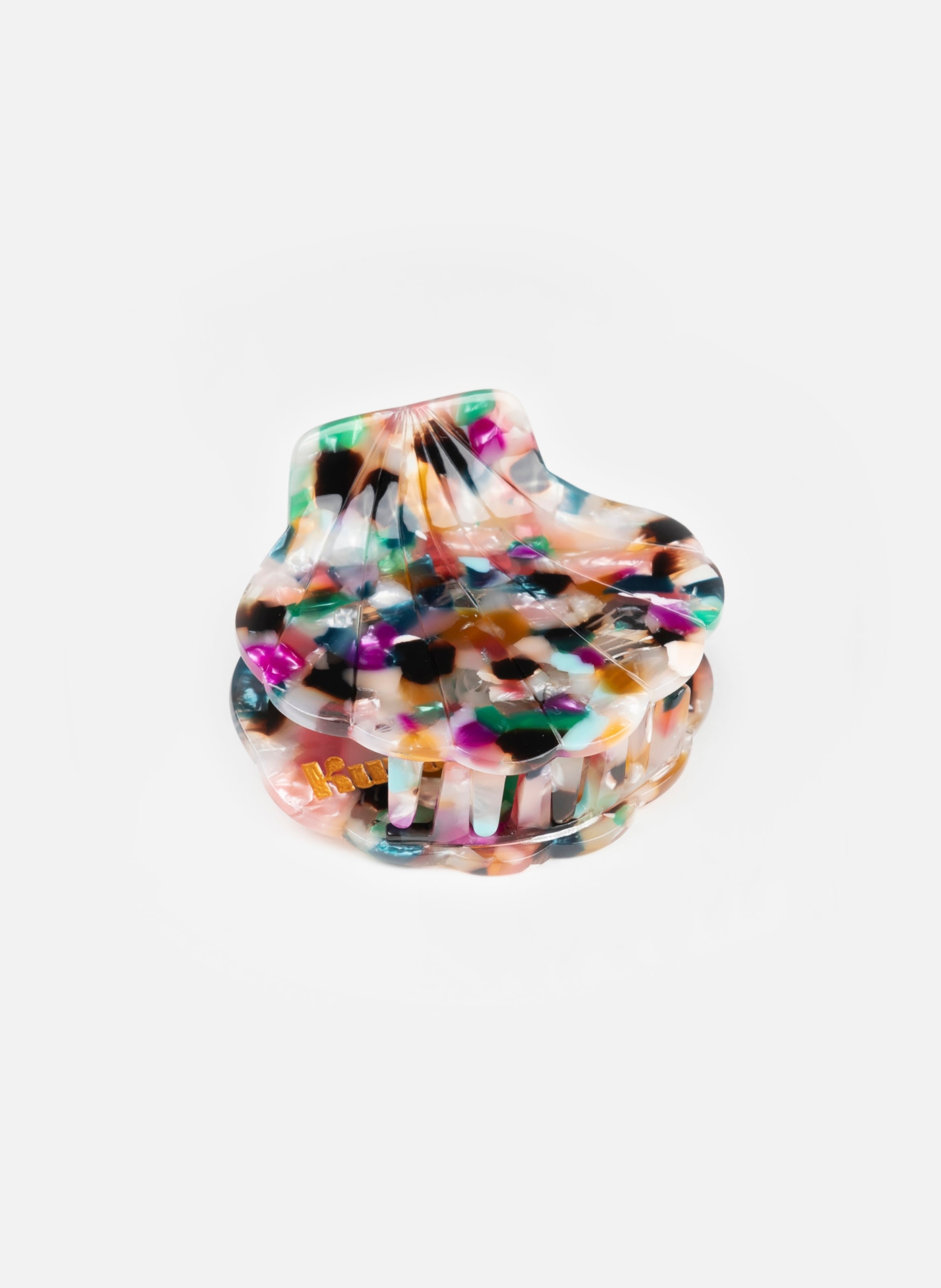 Pince à cheveux mermaid en acétate de cellulose KURAGE GINZA Multicolore