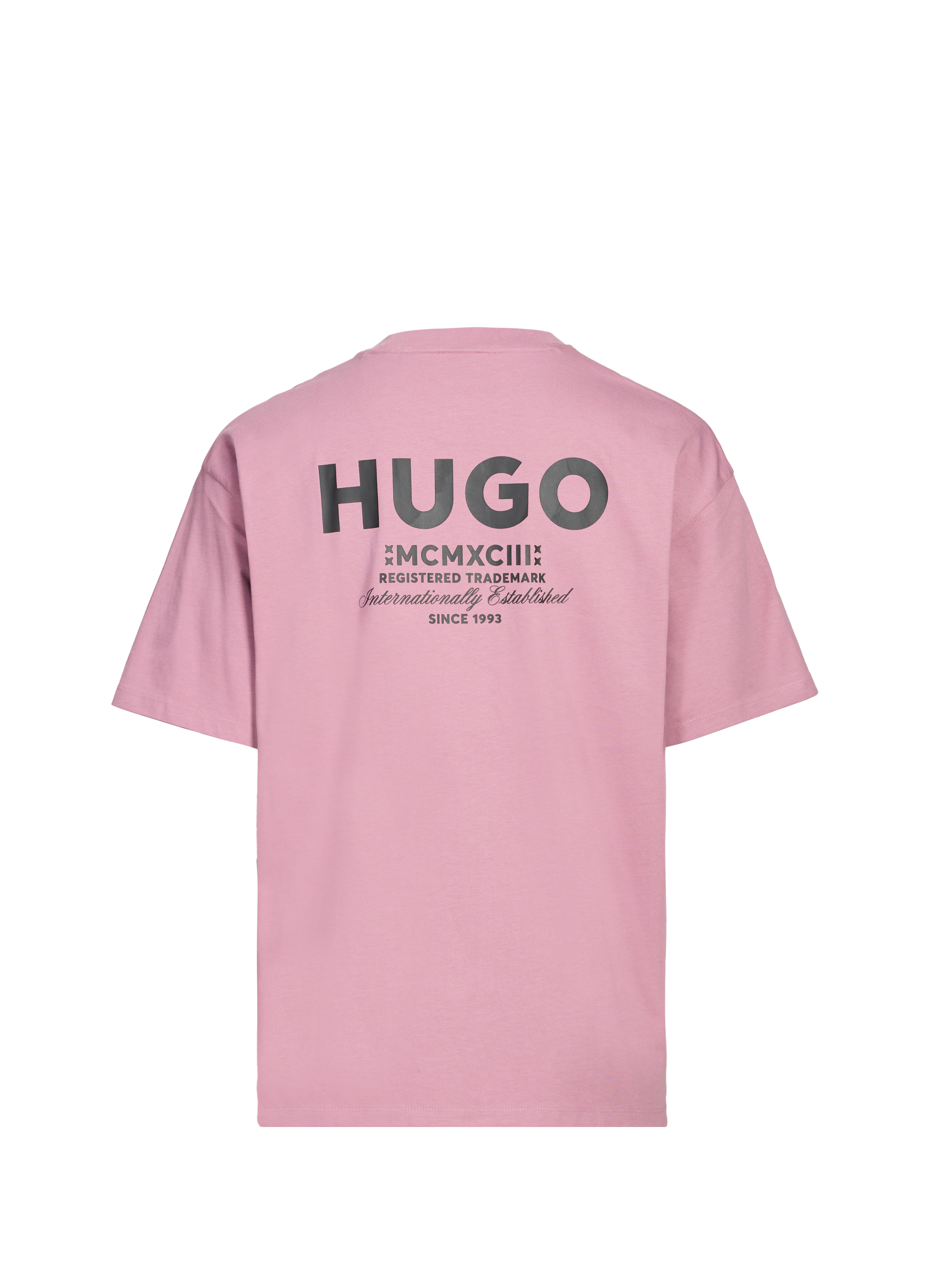 T-shirt manches courtes imprimé en coton HUGO BLUE Rose