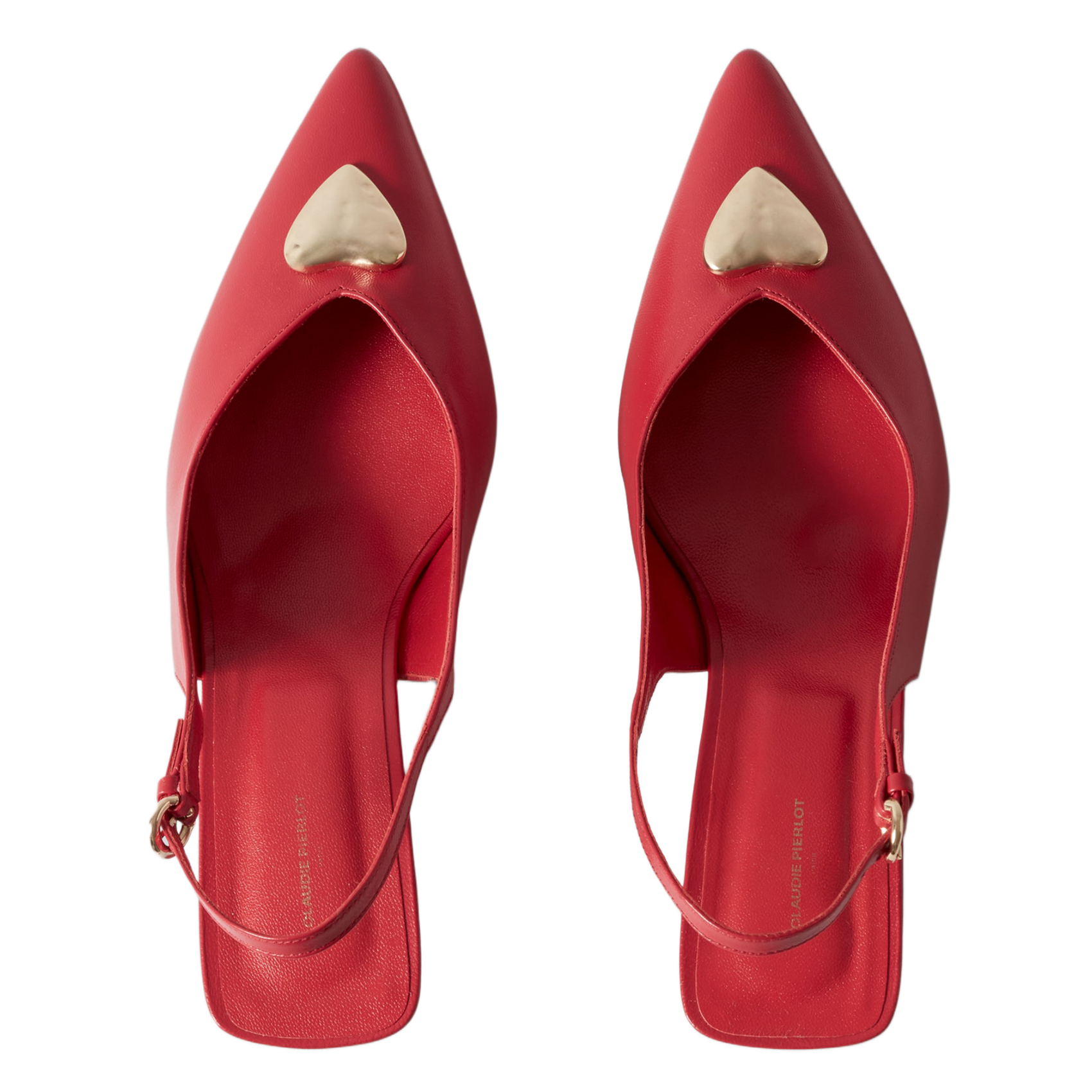Escarpins en cuir CLAUDIE PIERLOT Rouge