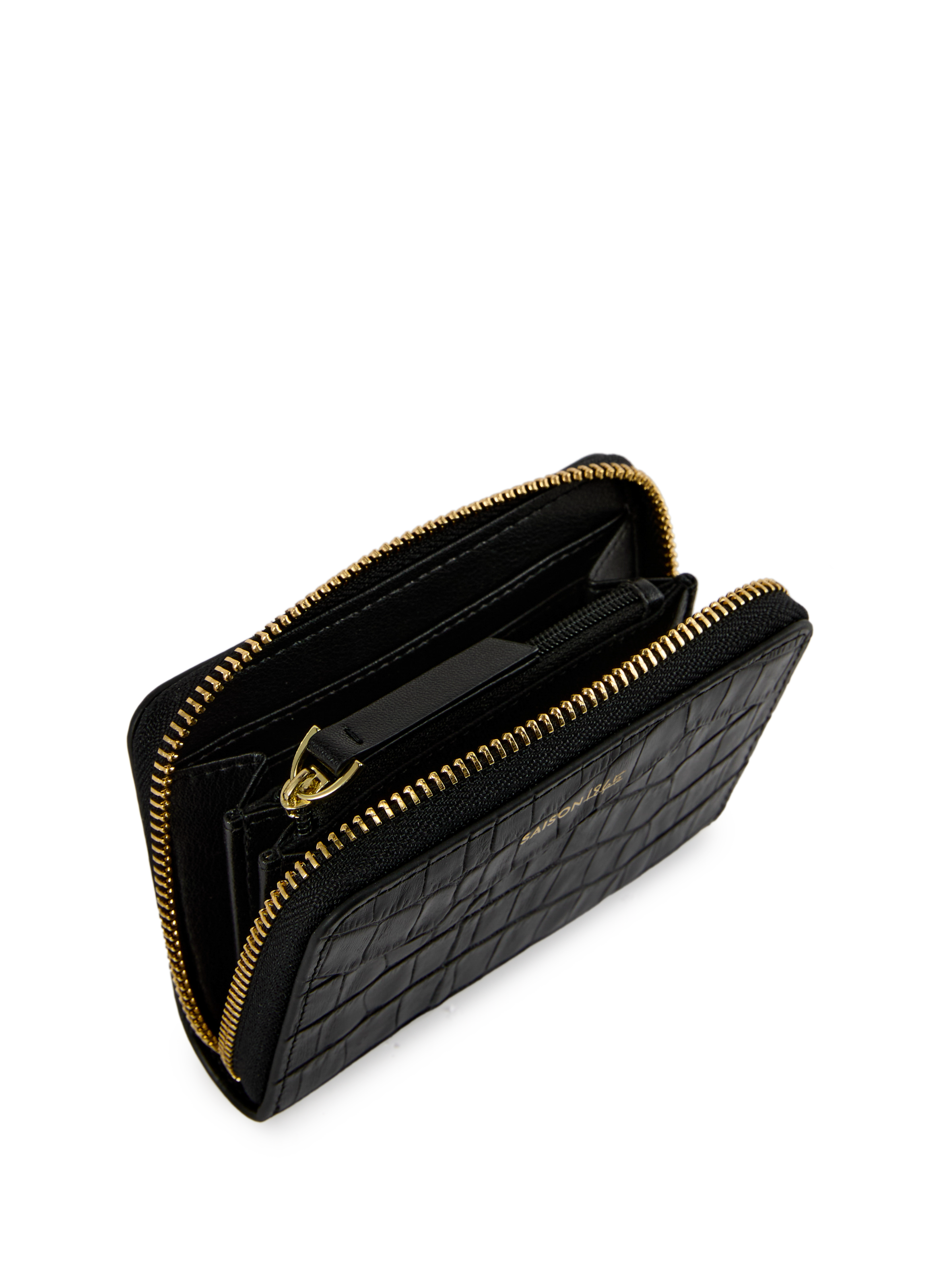  Leather wallet SAISON 1865 Black