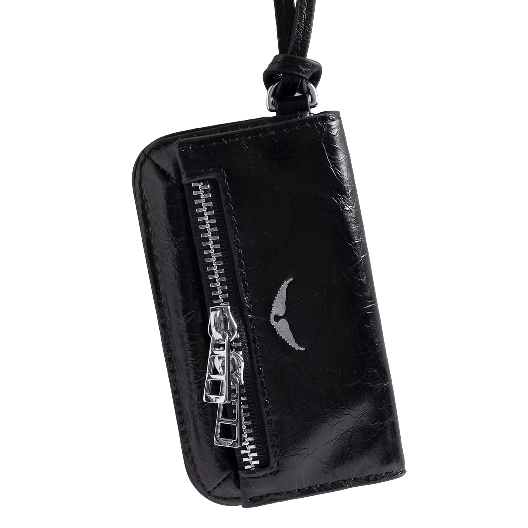 Mini pochette en cuir rock ZADIG&VOLTAIRE Noir