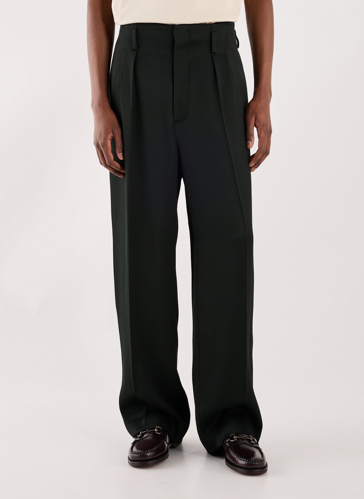 LACOSTE Pantalon droit Vert