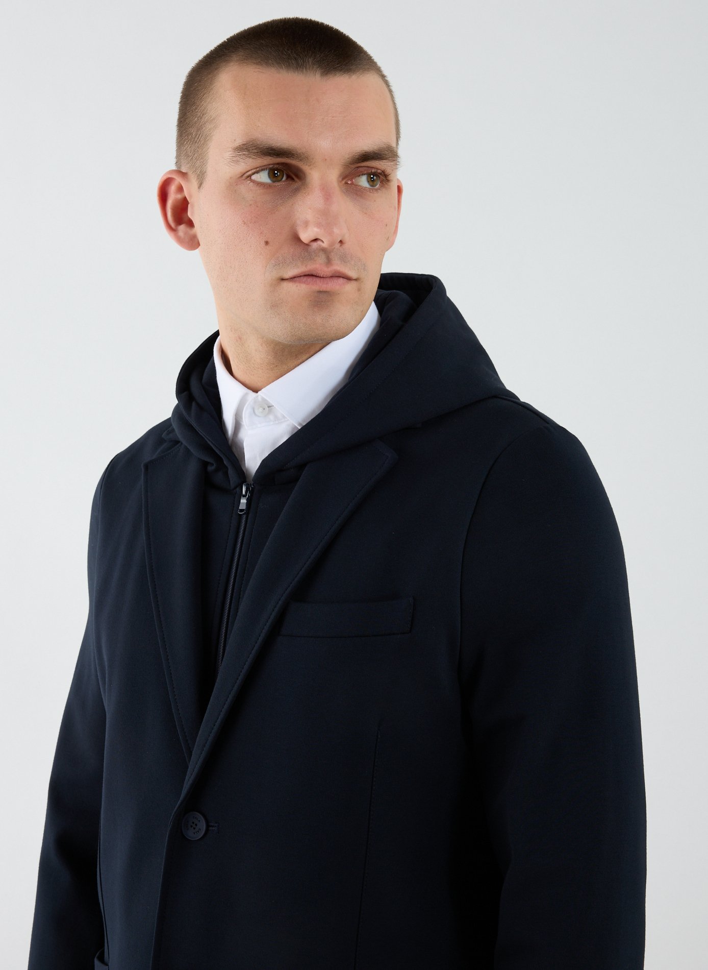 Fitted blazer with tailored collar 1789 CALA Blue