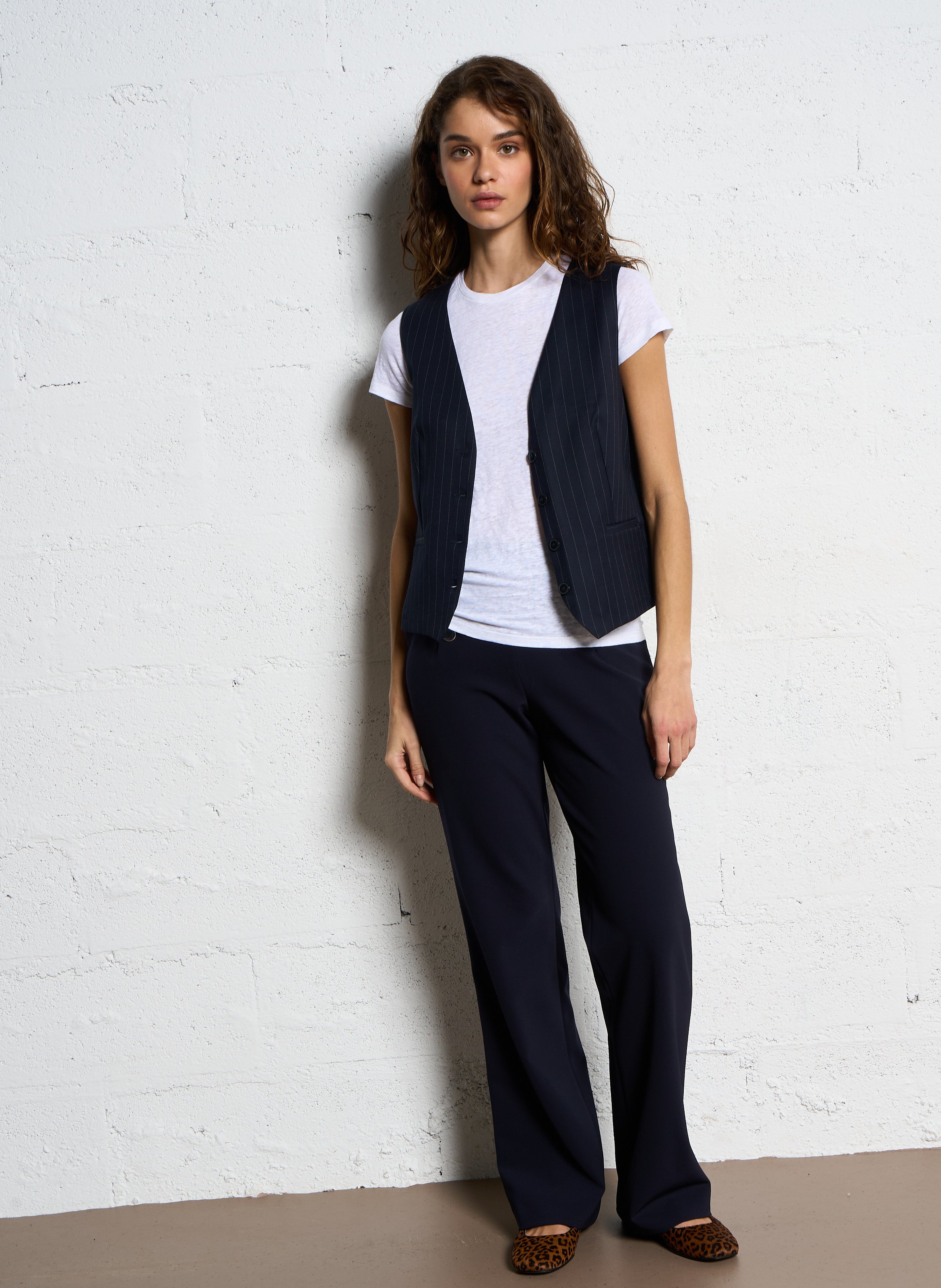 Veste col v à rayures abel bis MAISON 123 Bleu