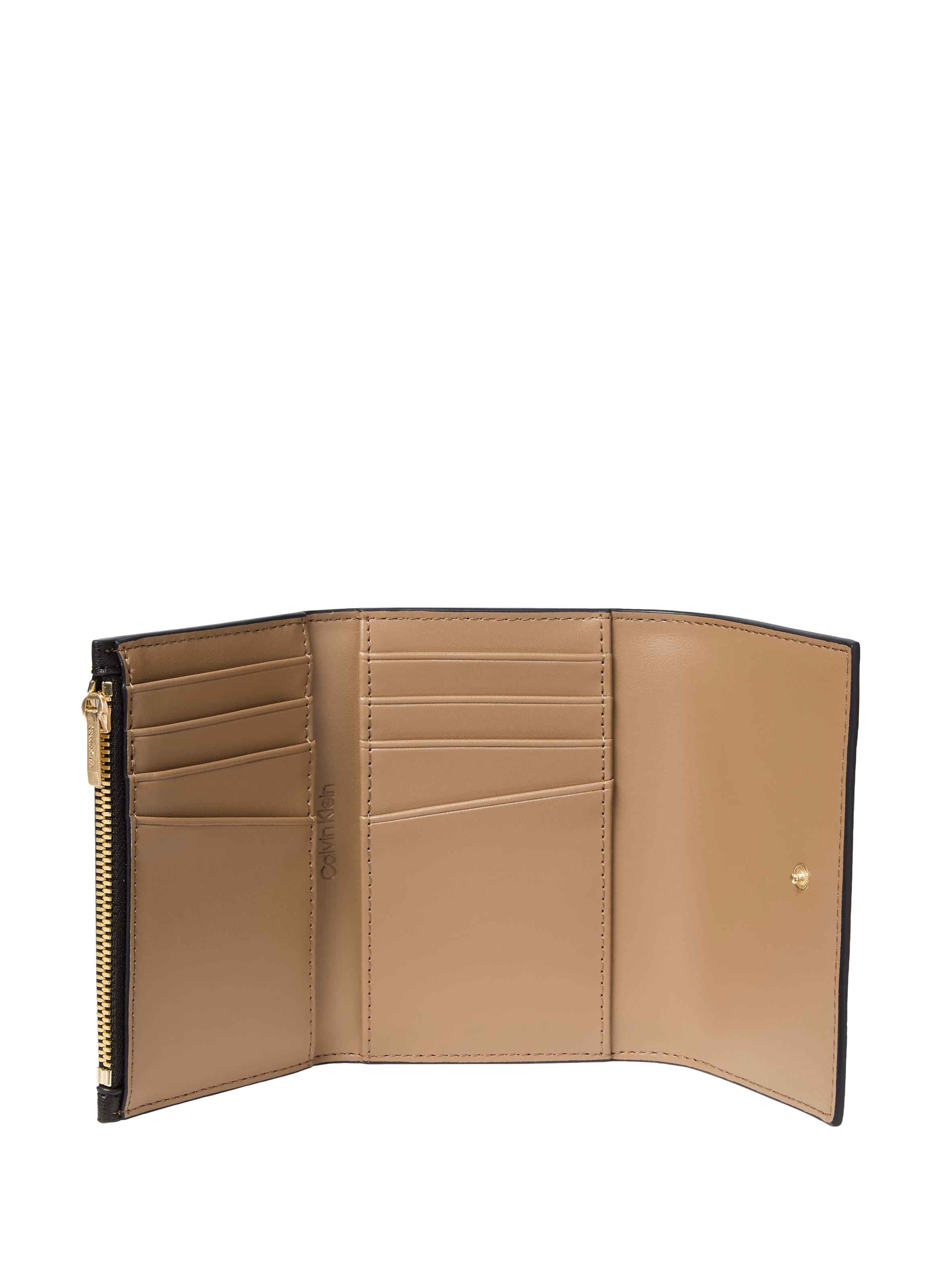 Portefeuille effet cuir CALVIN KLEIN Noir