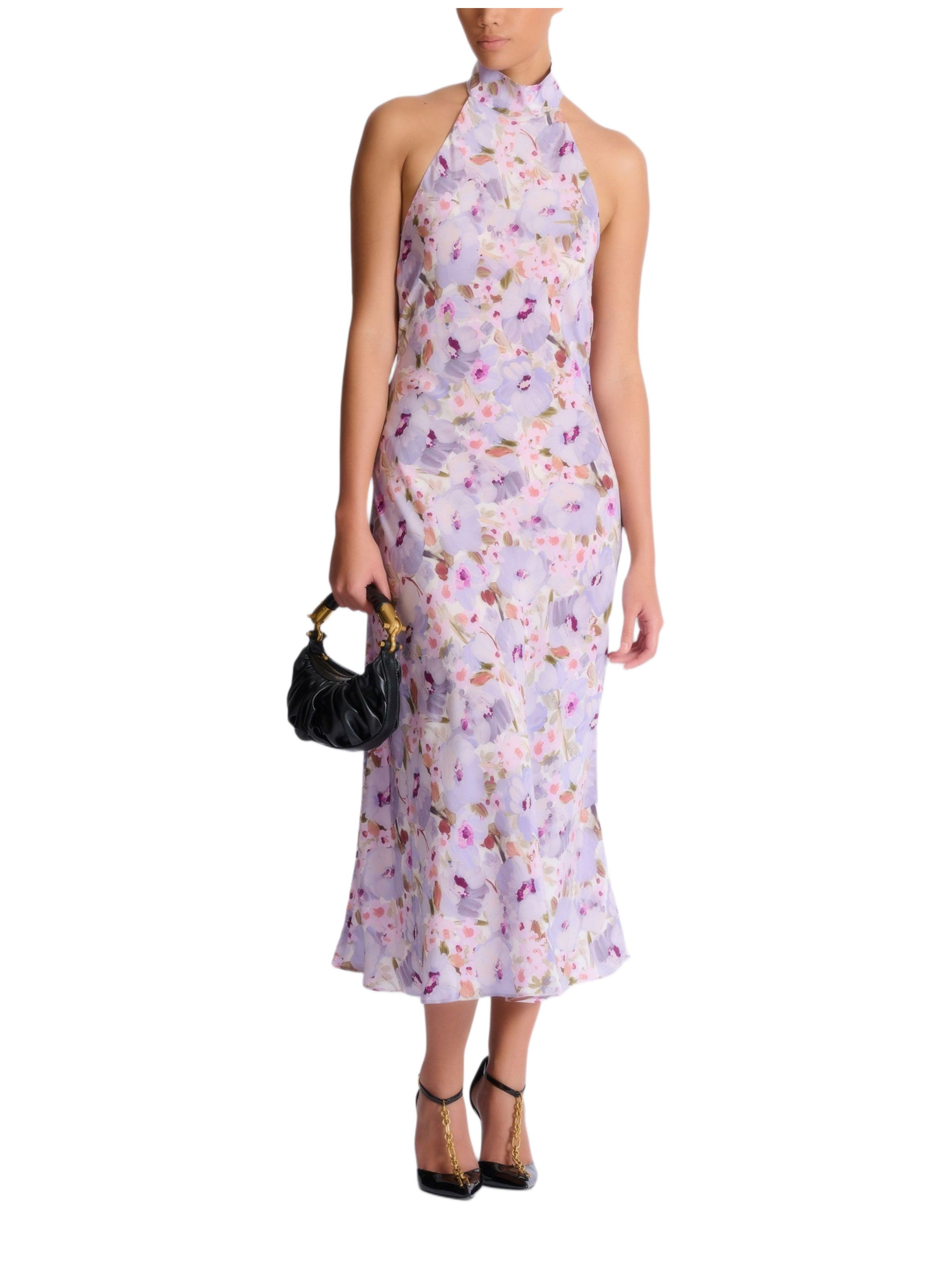 Robe à imprimé poppi flower BALMAIN Multicolore
