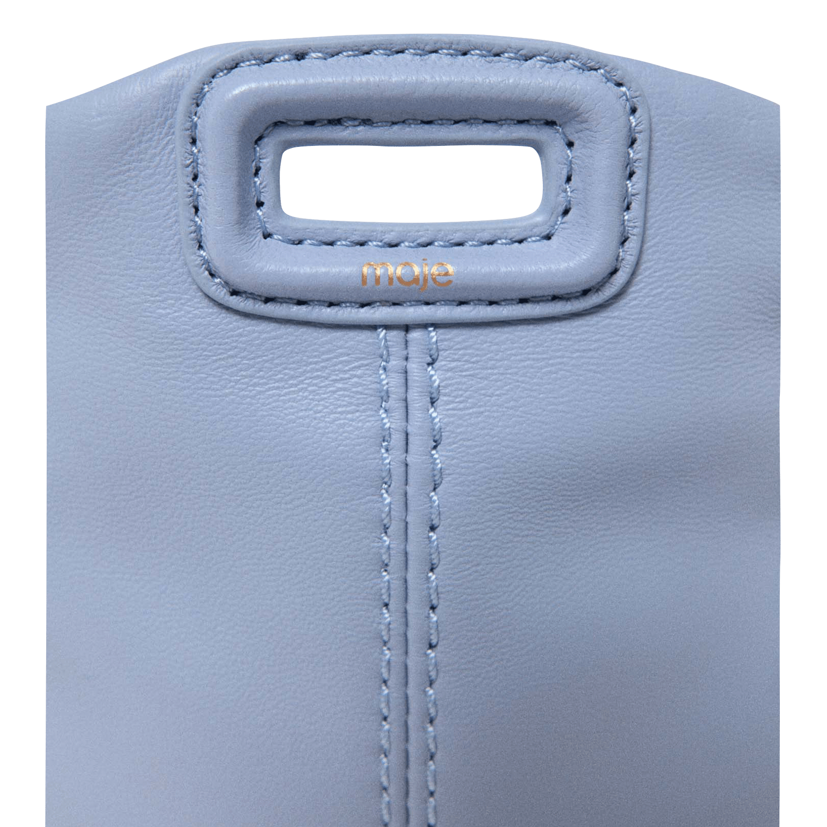 Sac bandoulière en cuir miss m MAJE Bleu