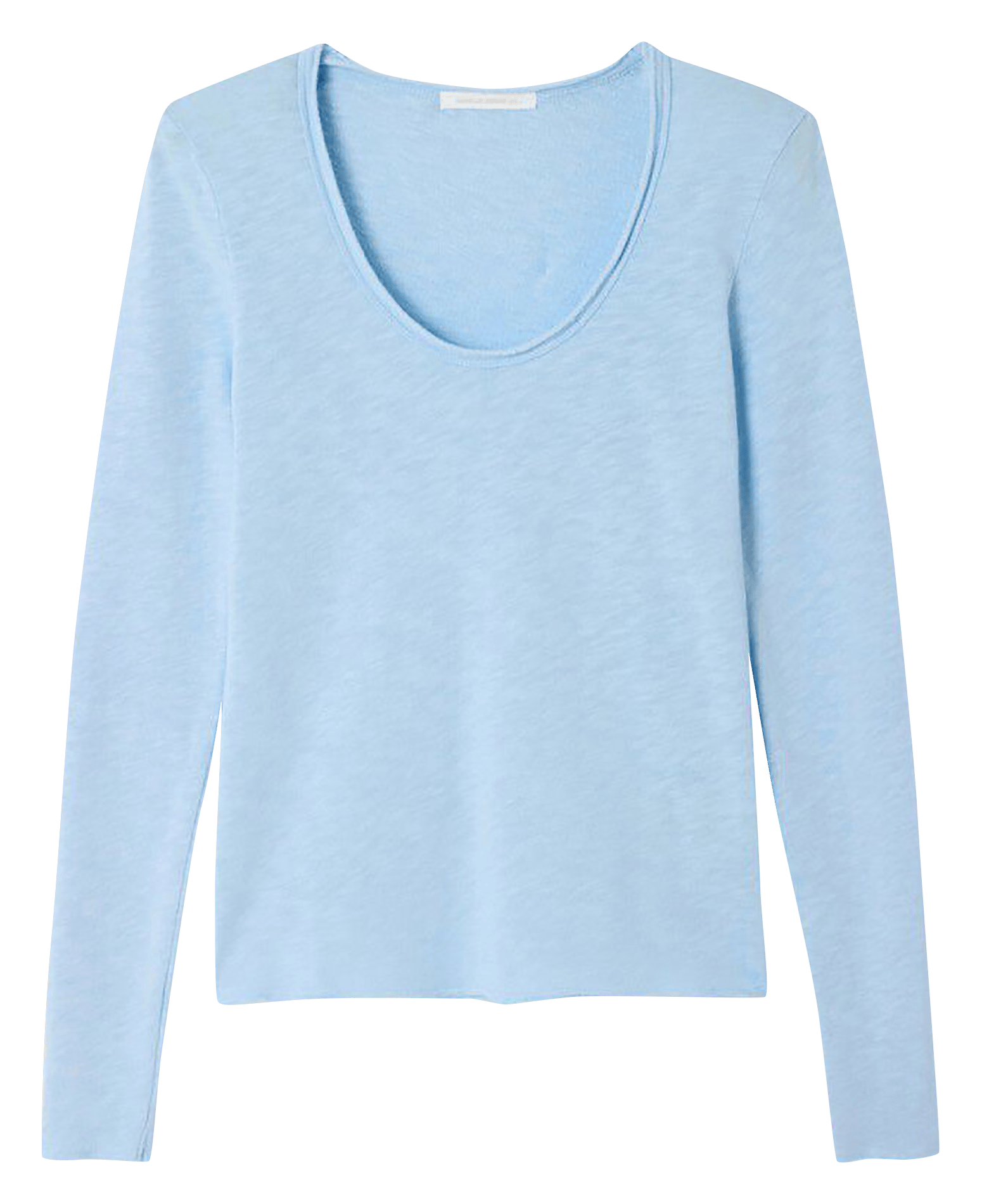 Tee-shirt droit col rond en coton sonoma Bleu