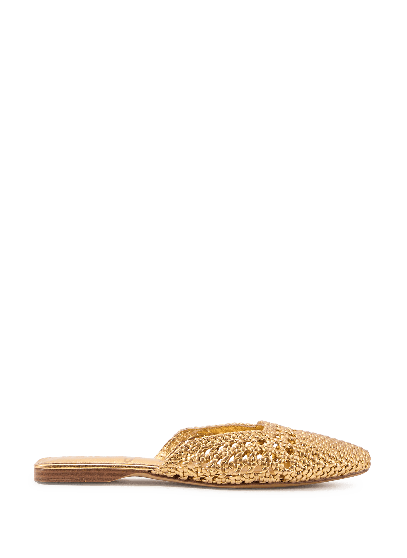 Mules Nola en cuir texturé SAM EDELMAN Golden