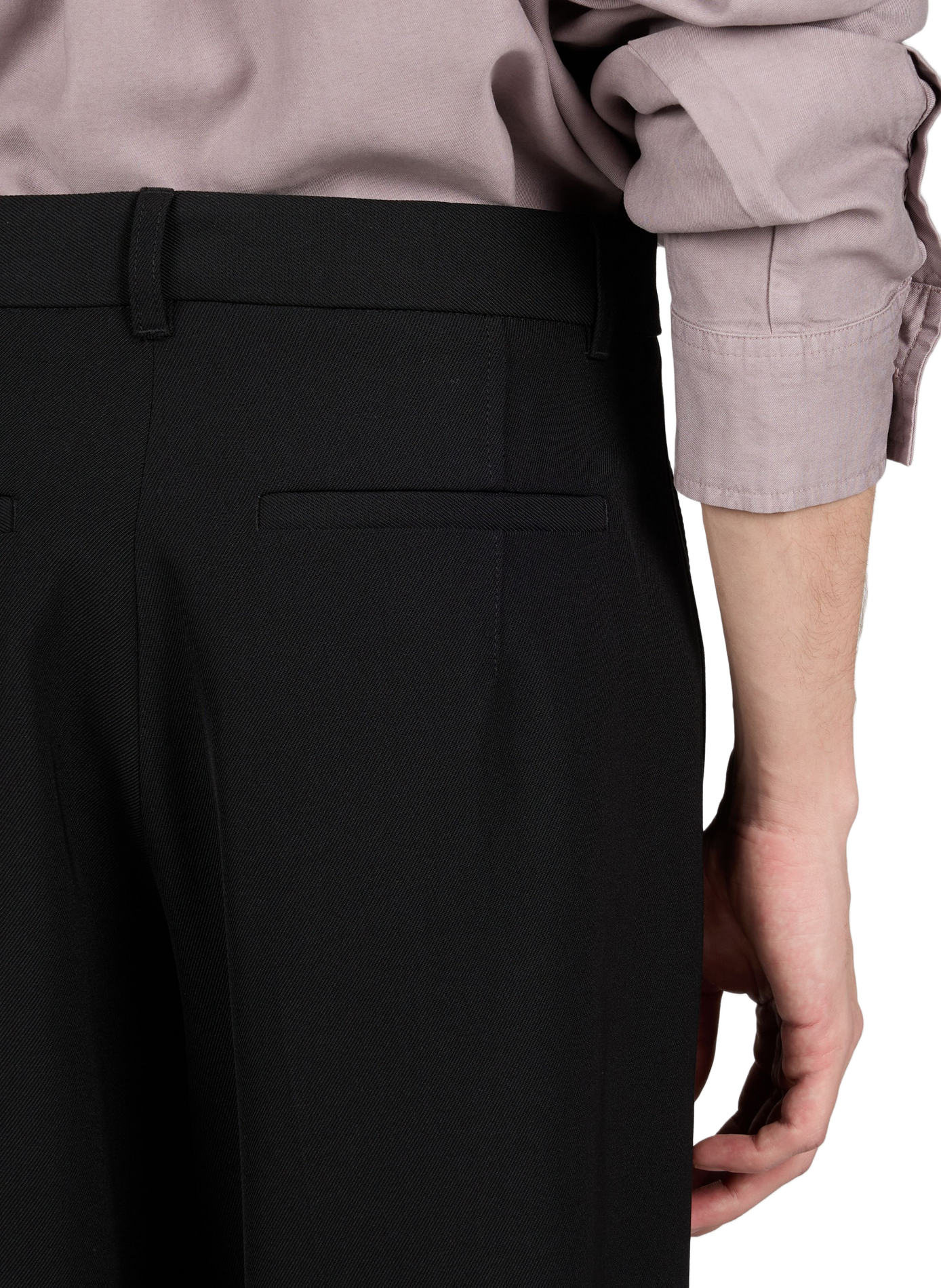 Large wool blend pants WON HUNDRED Black