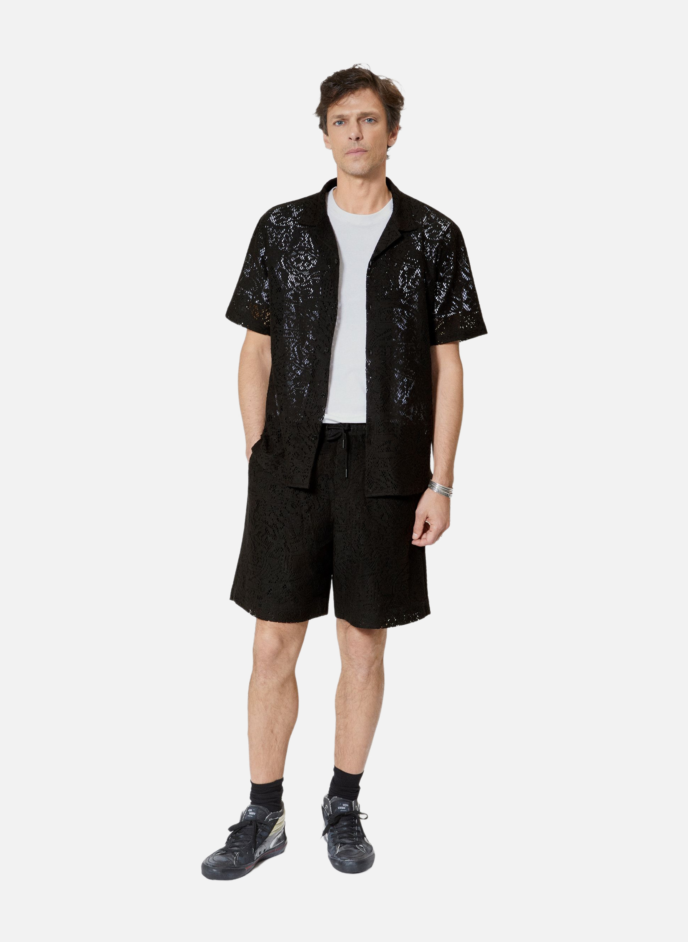 Short en dentelle THE KOOPLES Noir