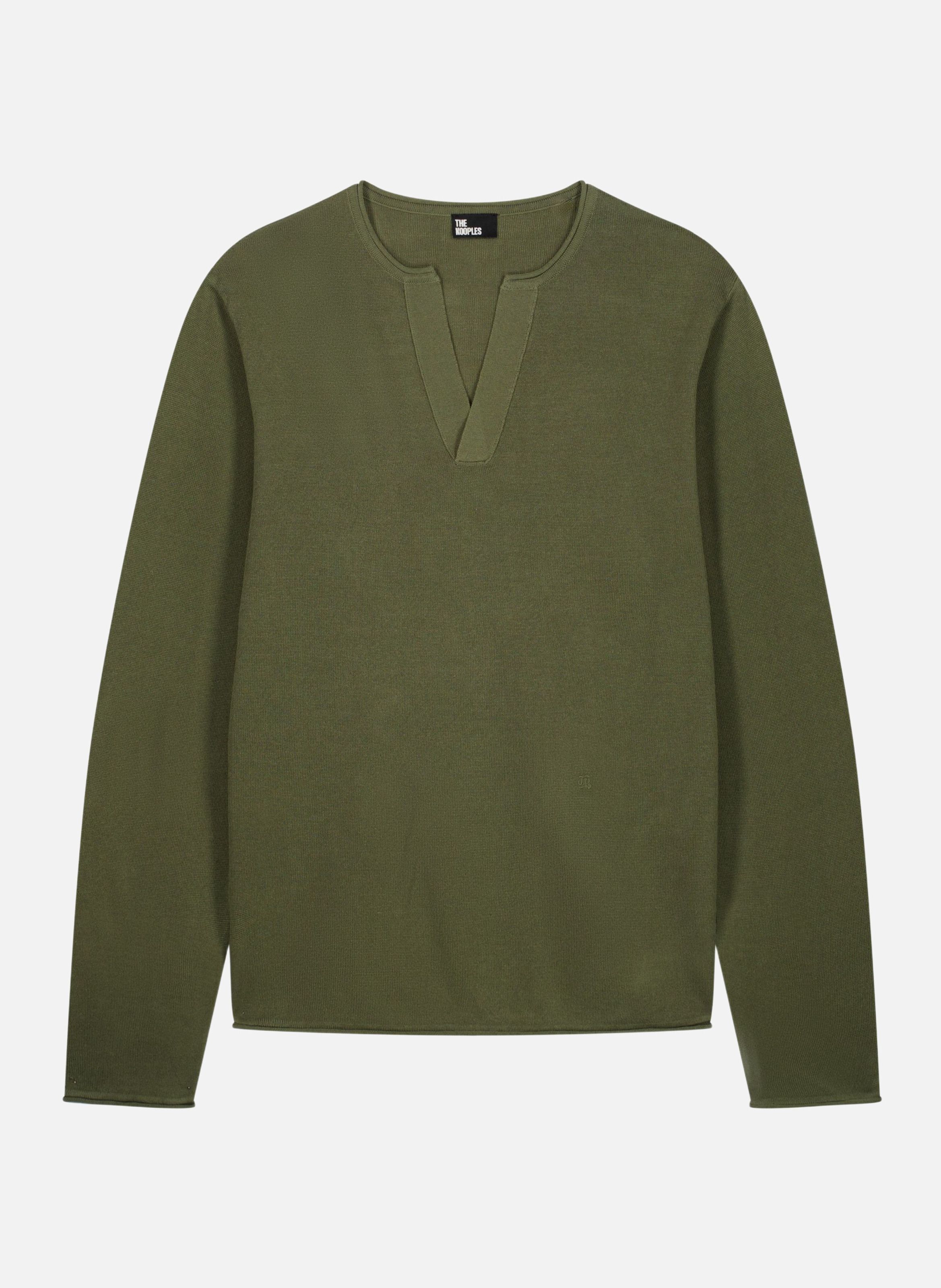Pull col tunisien THE KOOPLES Vert