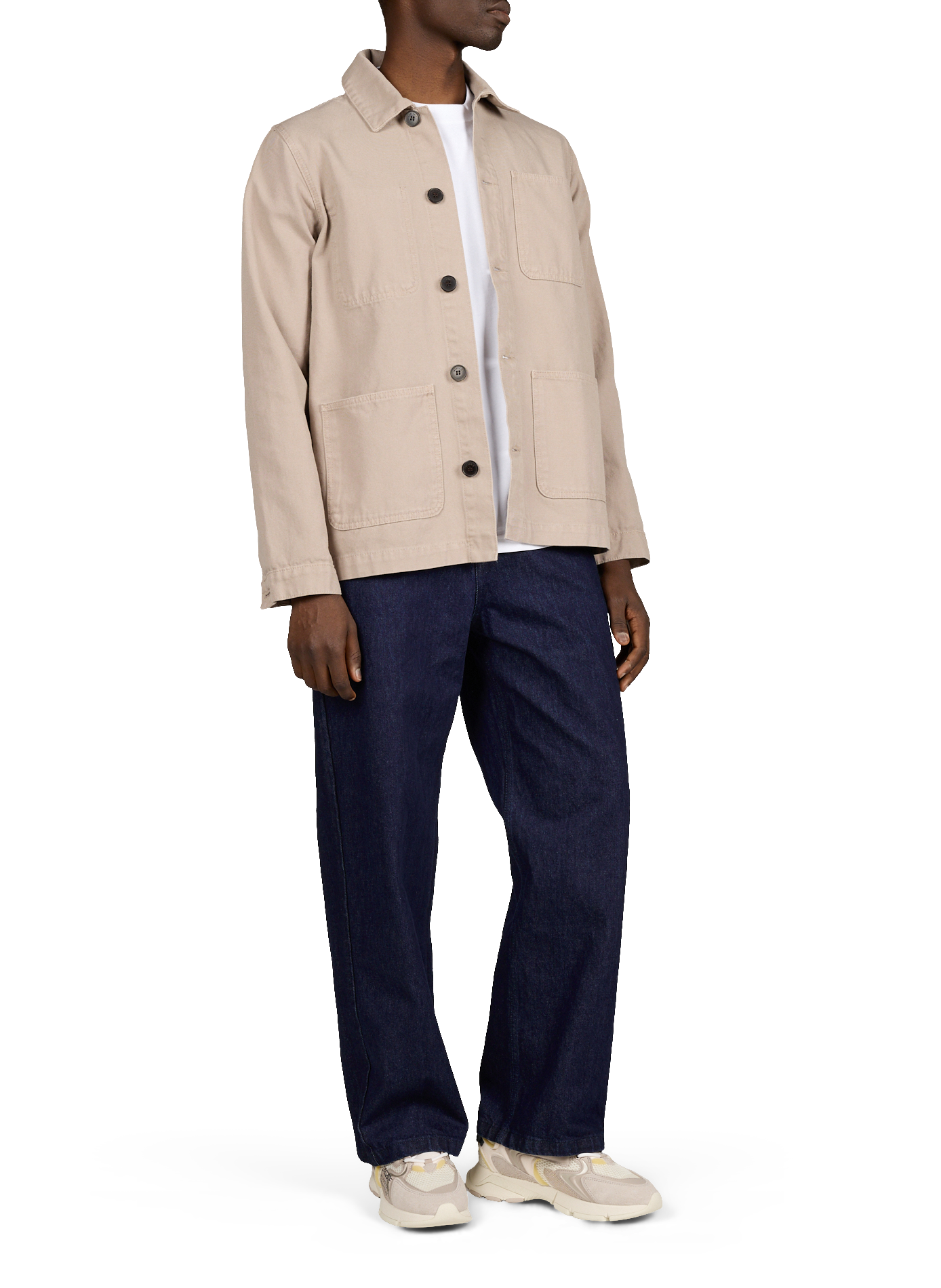 Veste col tailleur en coton LAFAURIE Beige