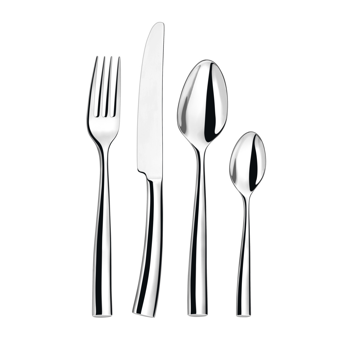 Silhouette - ménagère 50 pièces en coffre bois COUZON Argent