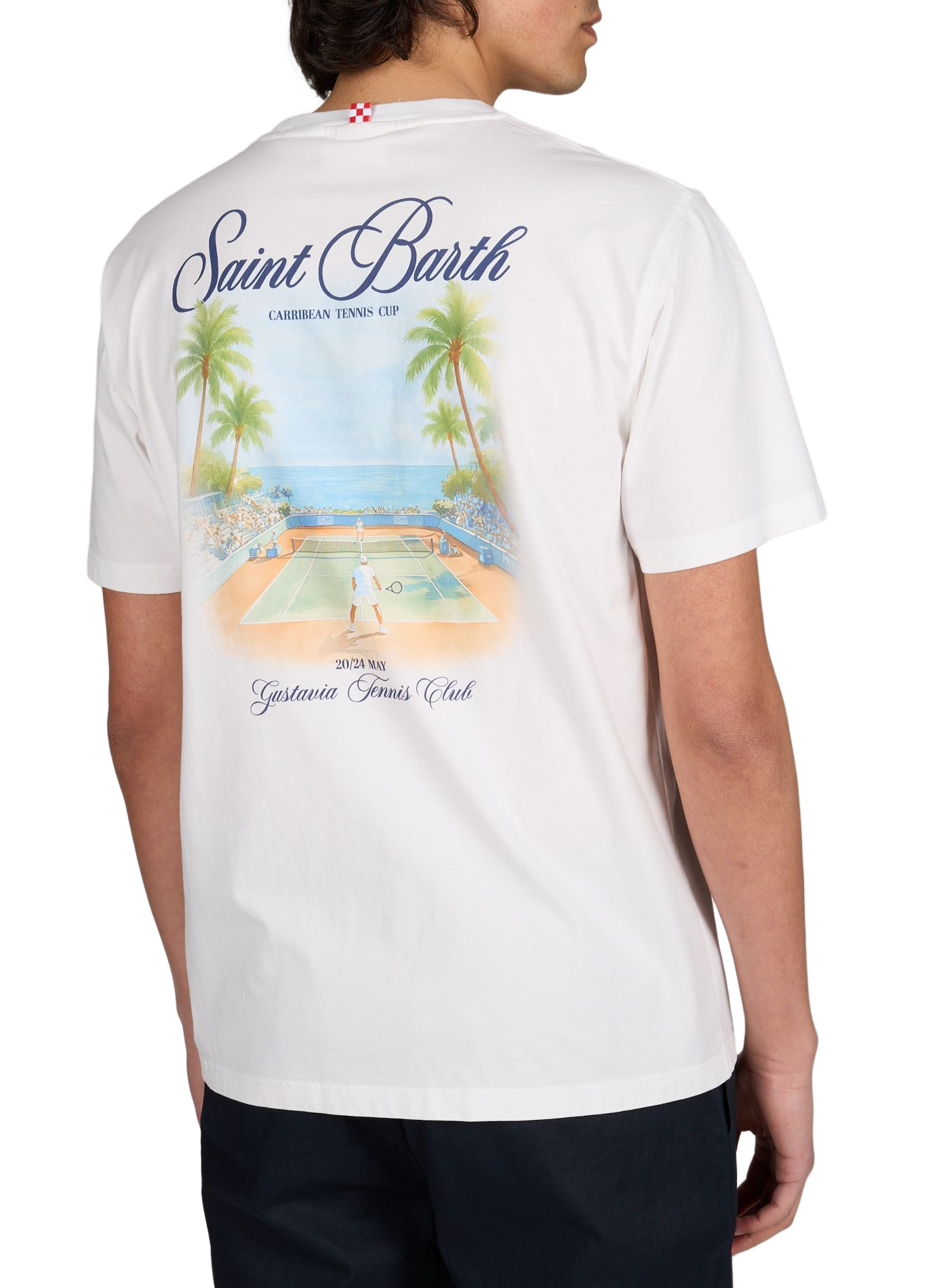 Straight cotton t-shirt MC2 SAINT BARTH White