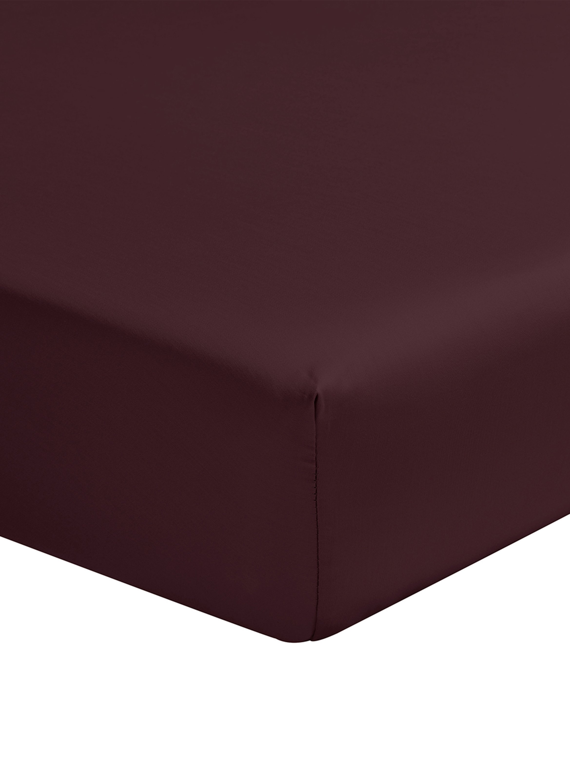 Drap housse uni en satin de coton bio, teophile ALEXANDRE TURPAULT Violet
