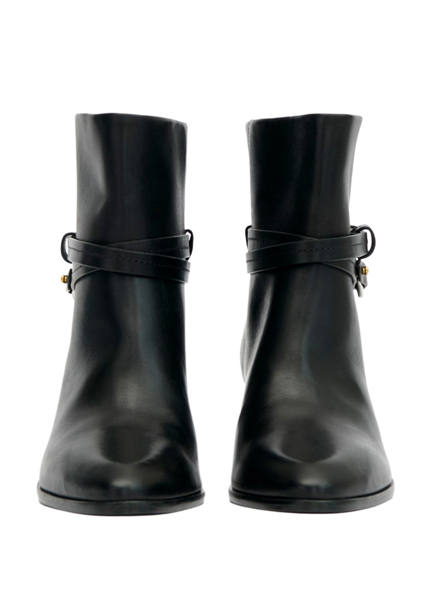 Meyli calf leather heeled boots ISABEL MARANT Black
