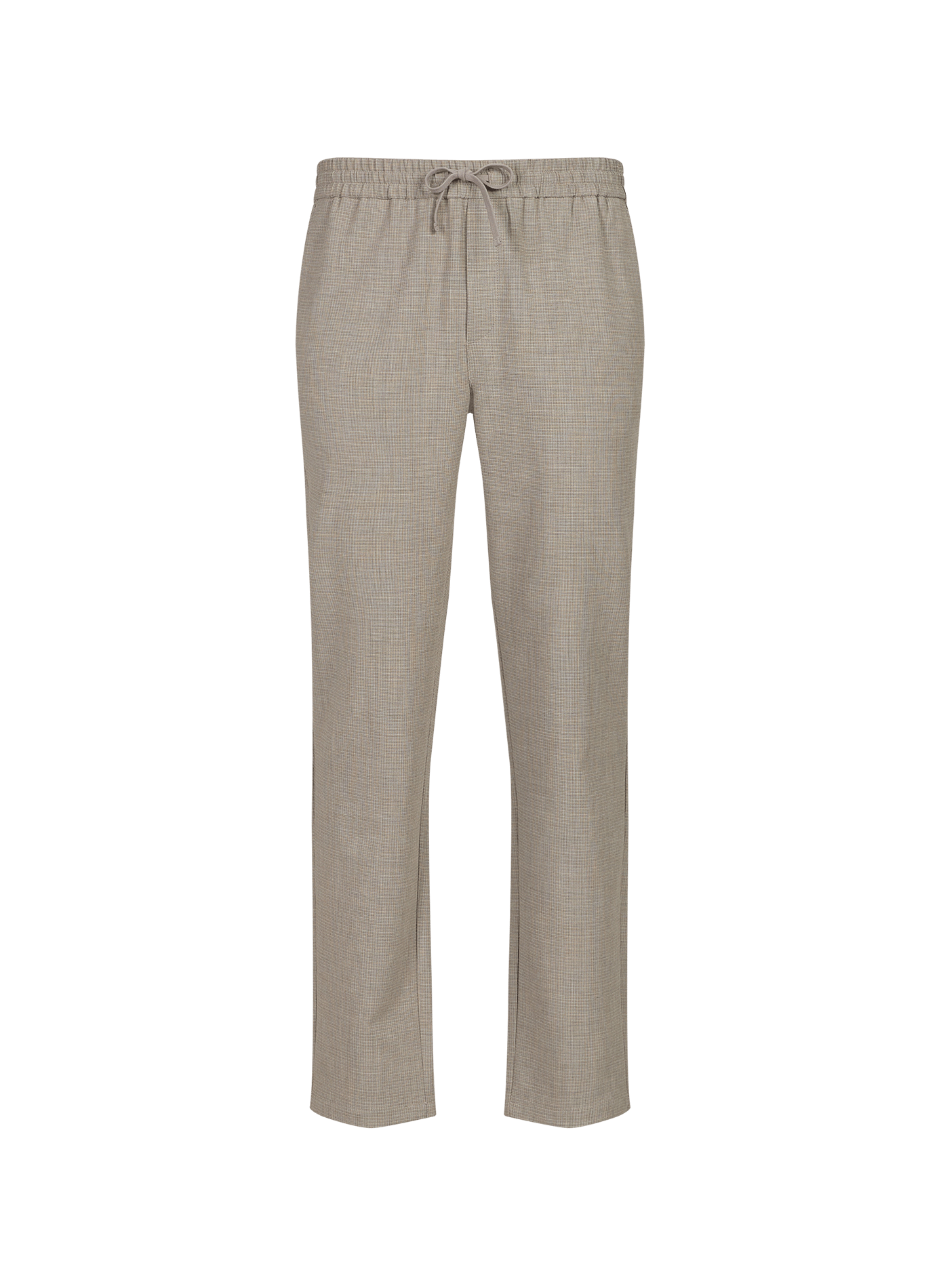 Checked straight-leg trousers LES DEUX Brown