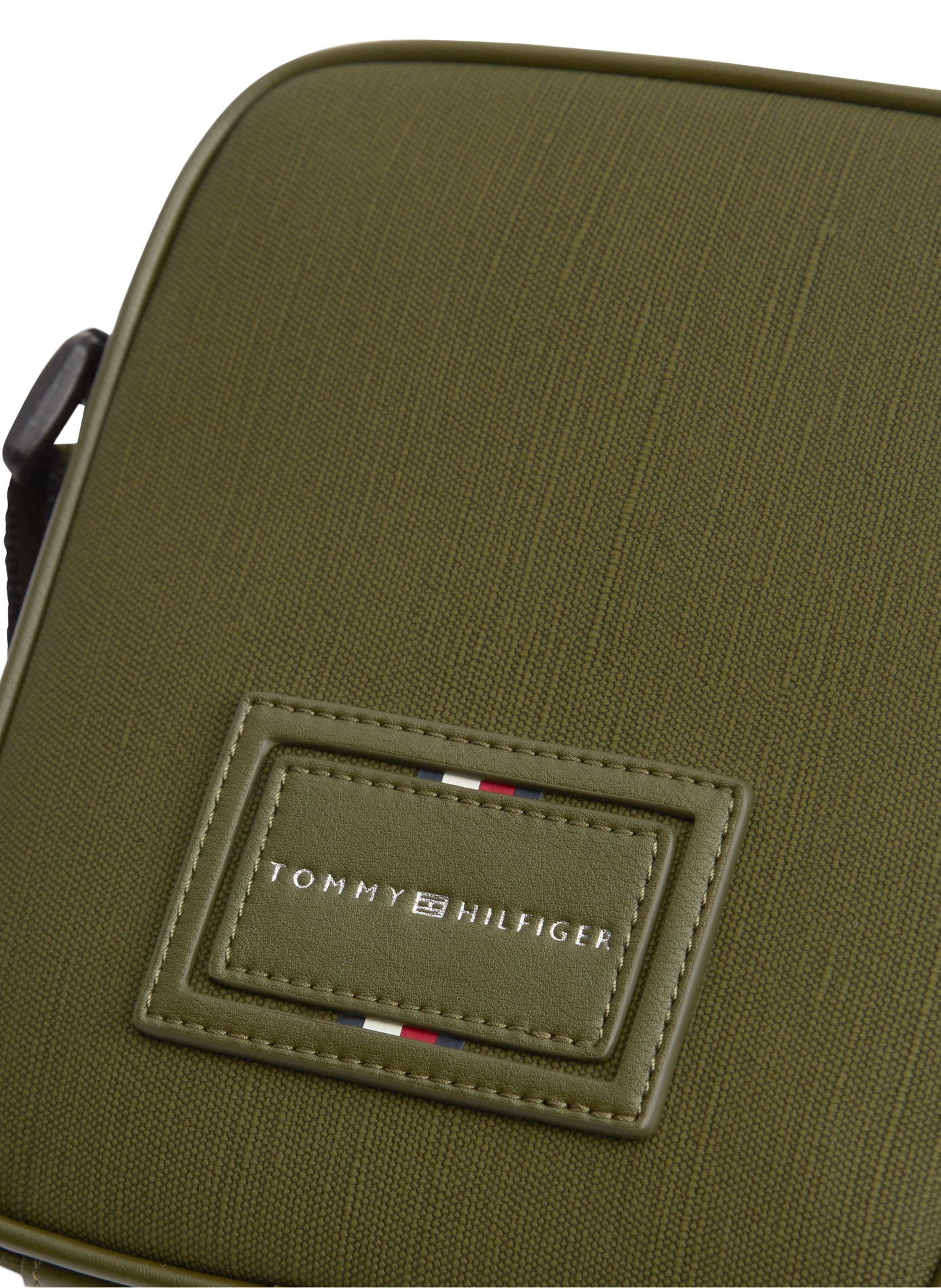 Crossbody bag with embroidered logo patch TOMMY HILFIGER Khaki