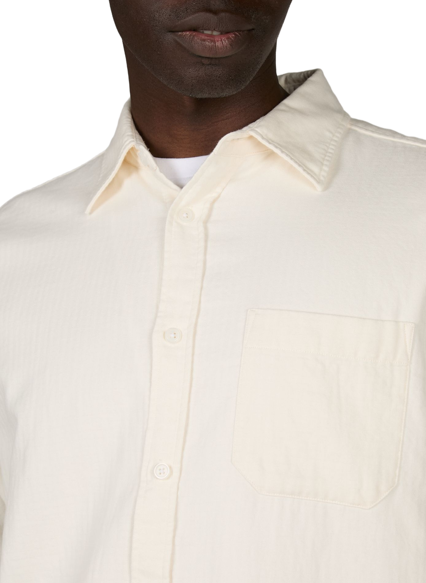 Straight classic collar shirt in cotton CLOSED Beige