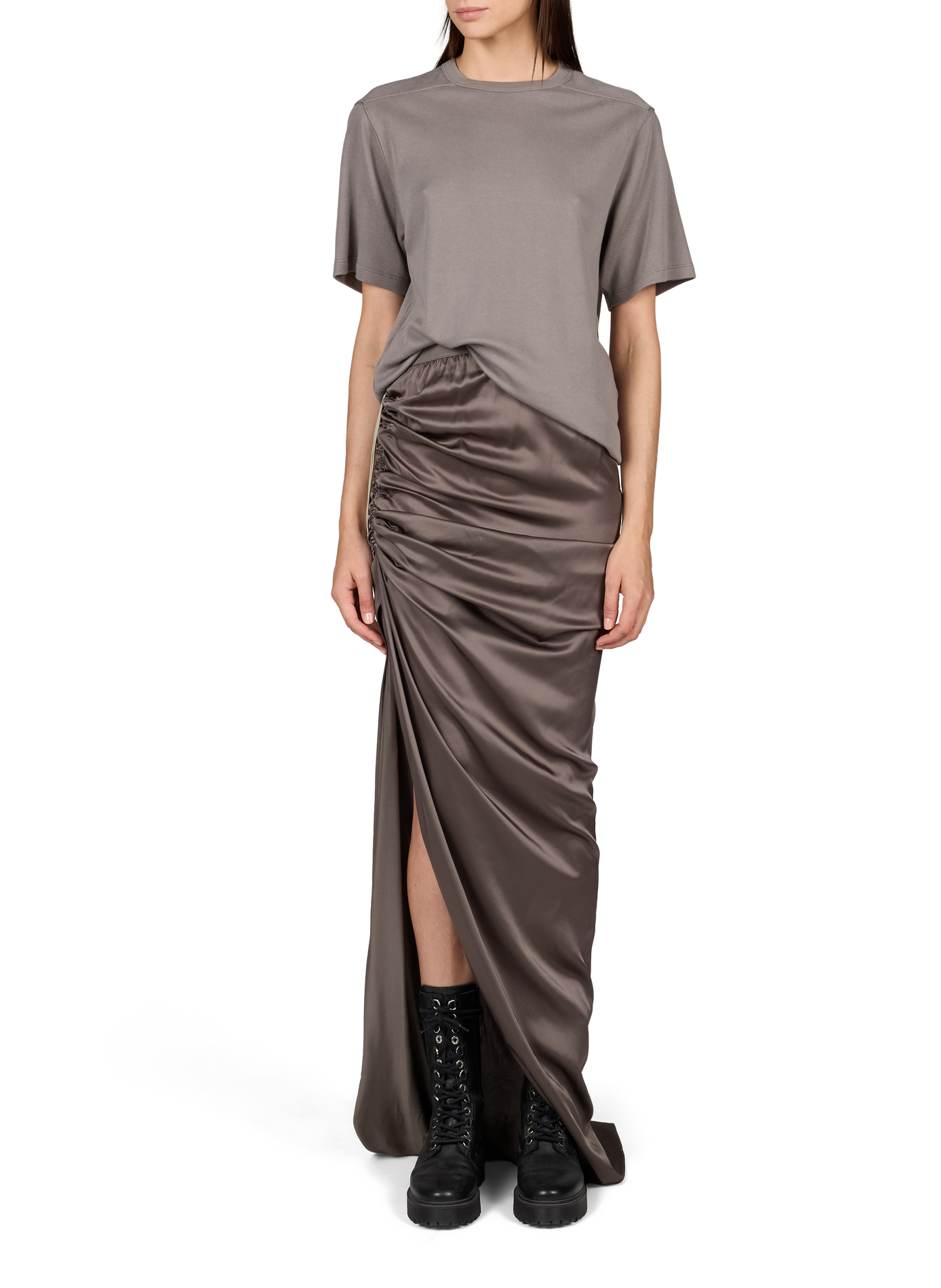 Cotton crew neck t-shirt RICK OWENS Grey