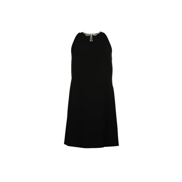 Robe courte en viscose et perles