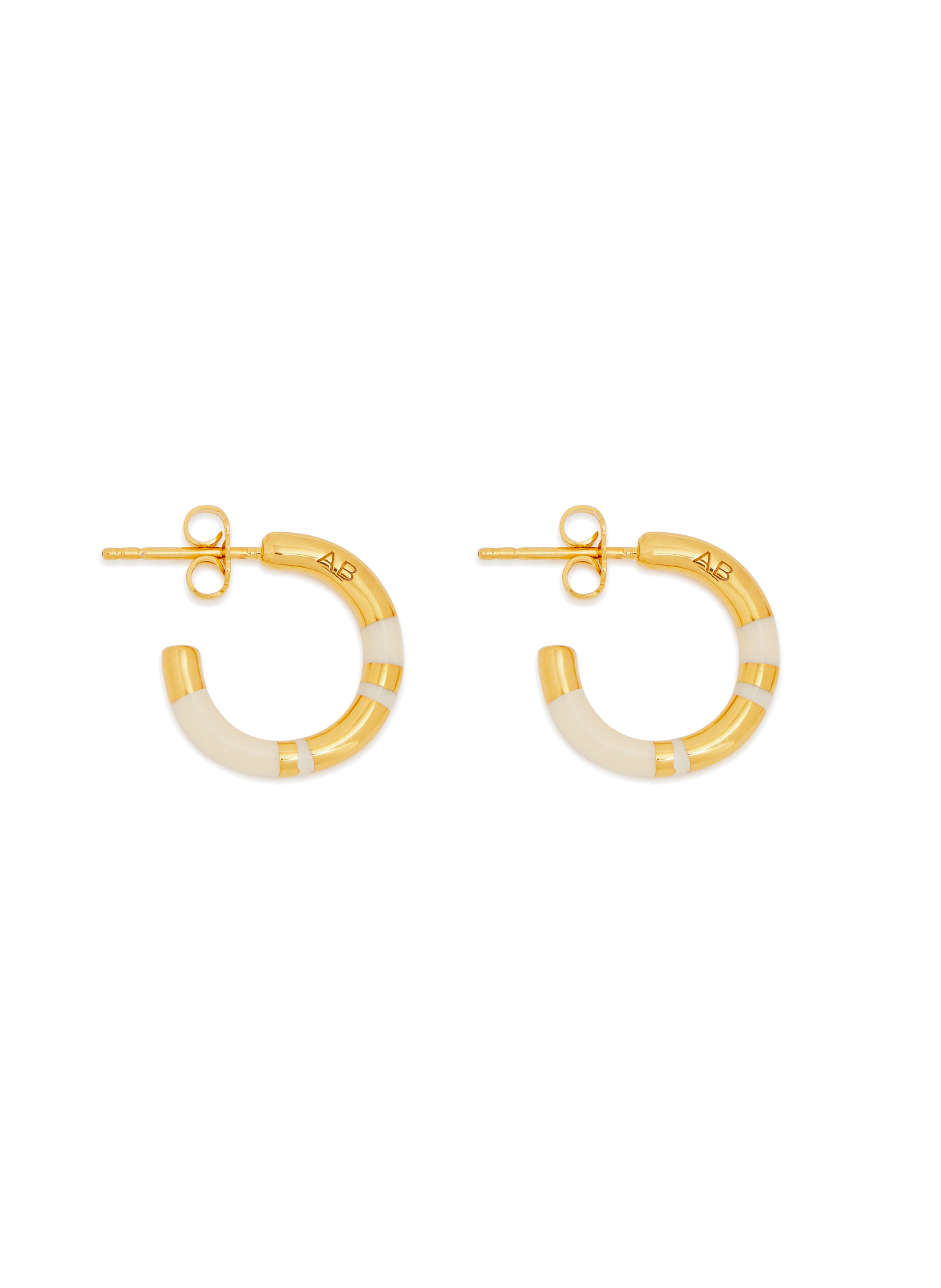 AURELIE BIDERMANN Positano earrings Beige