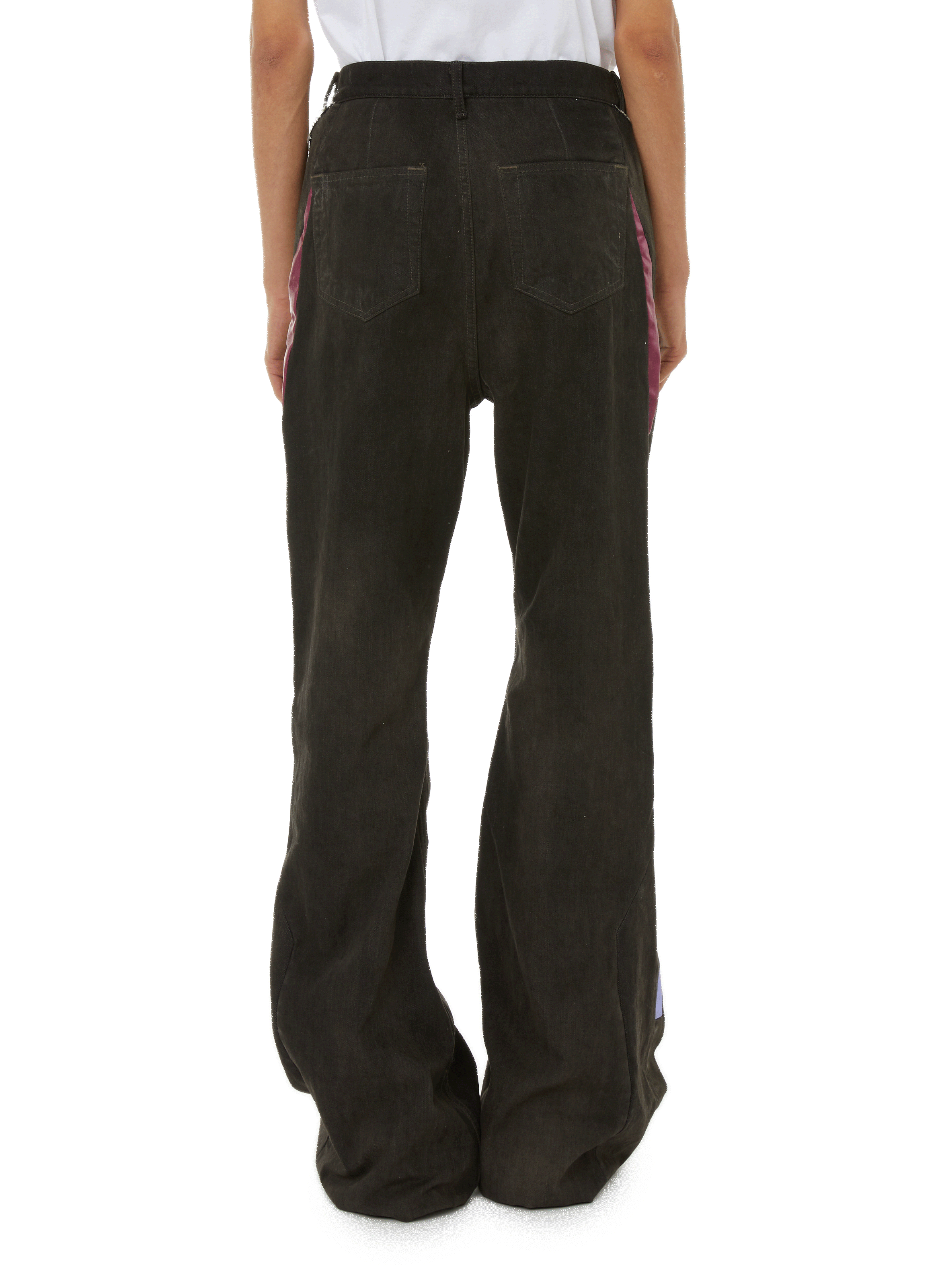 Flare jeans with panels RICK OWENS Brown