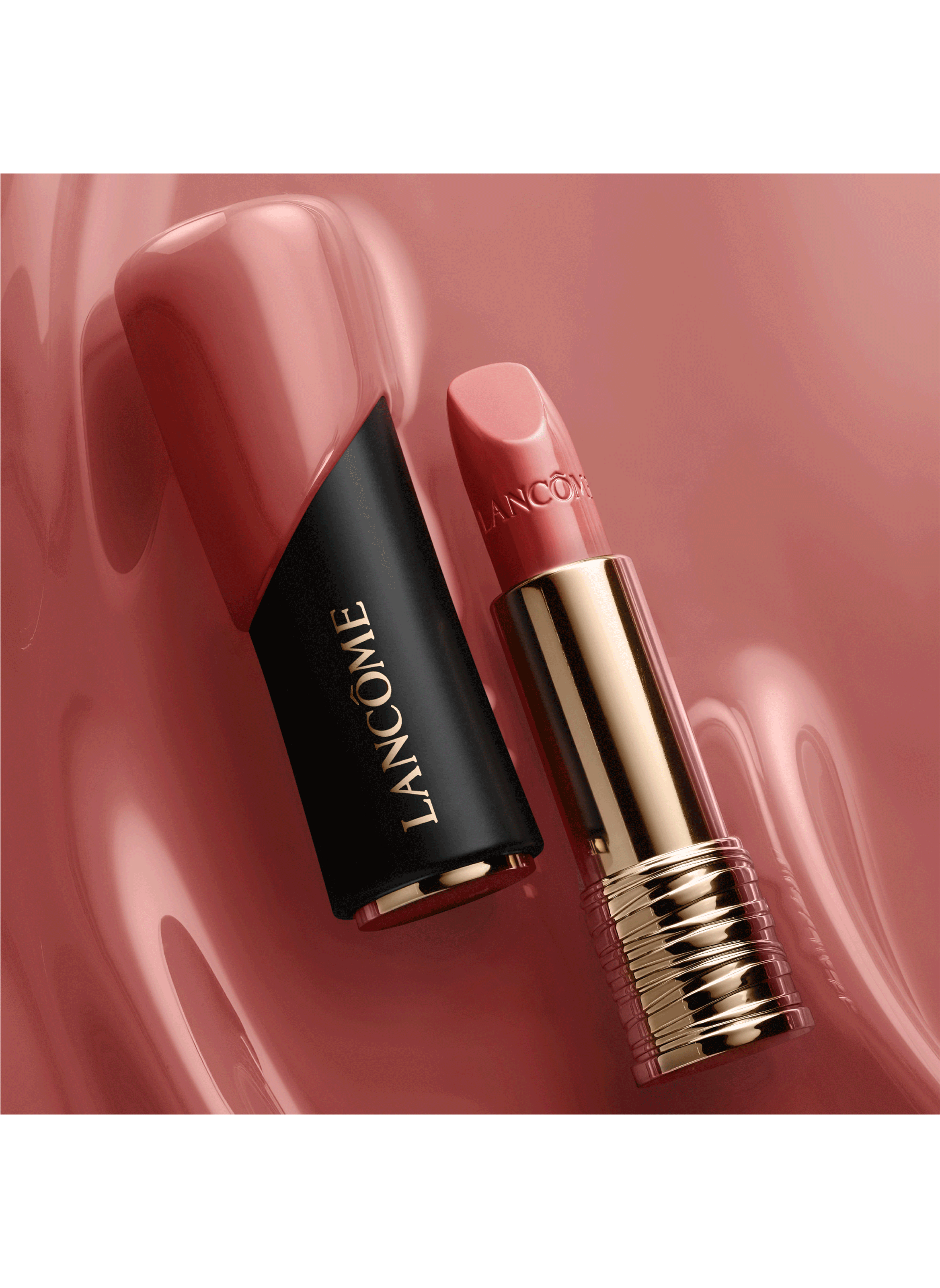 L?Absolu Rouge Cream satin lipstick - Long-lasting hydration and comfort LANCÔME 196 french touch