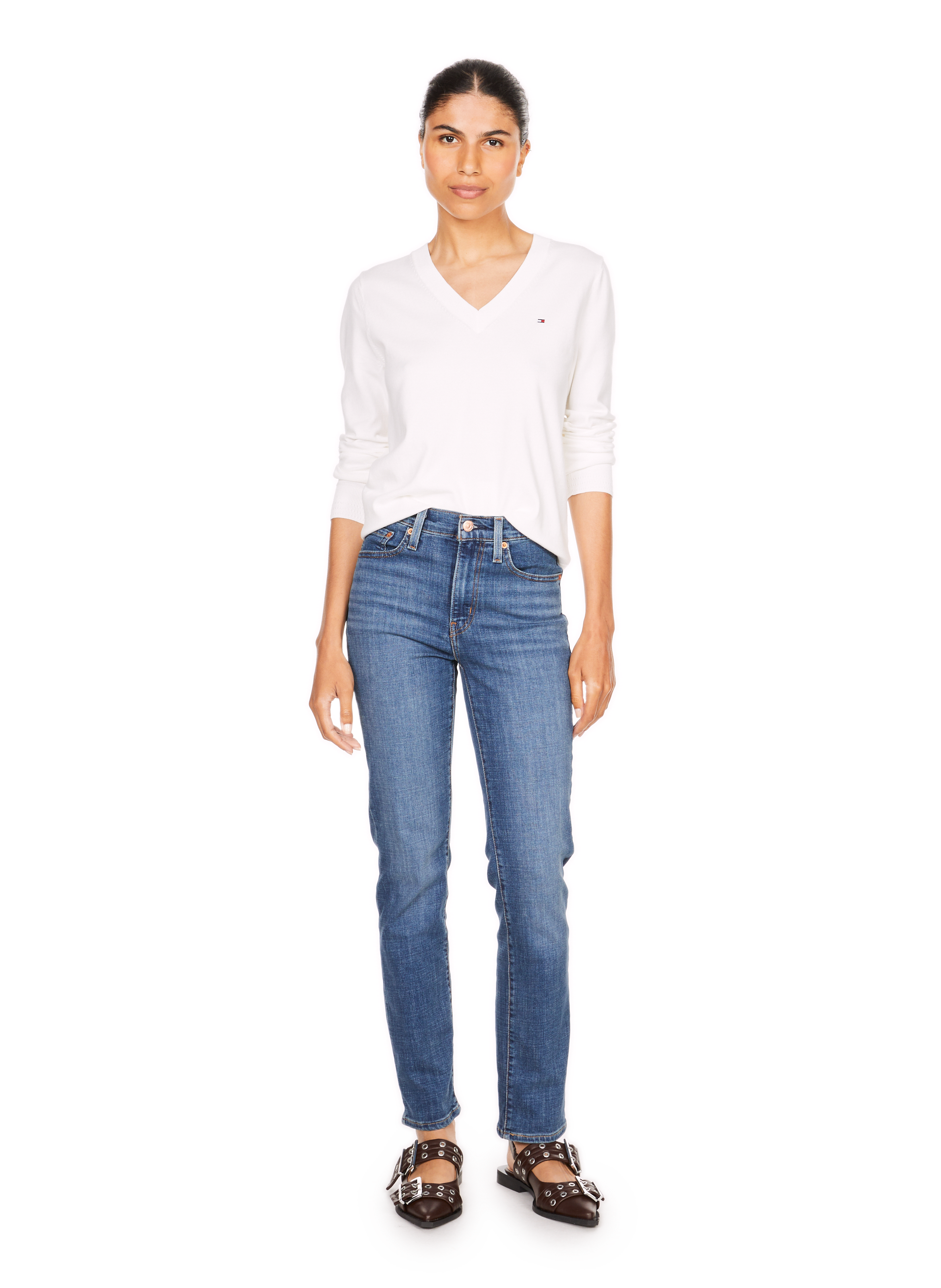 Jean 724 taille haute LEVI&#039;S Bleu