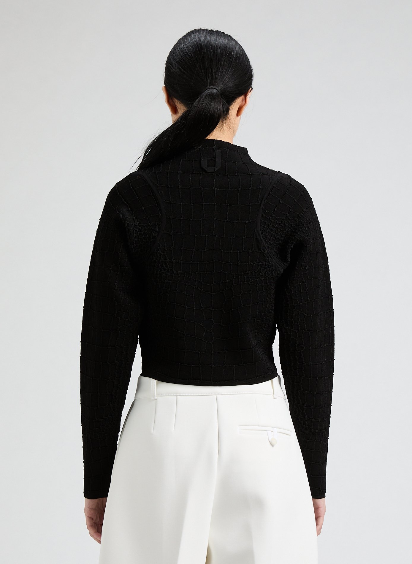 Le cardigan Scala court  JACQUEMUS Noir